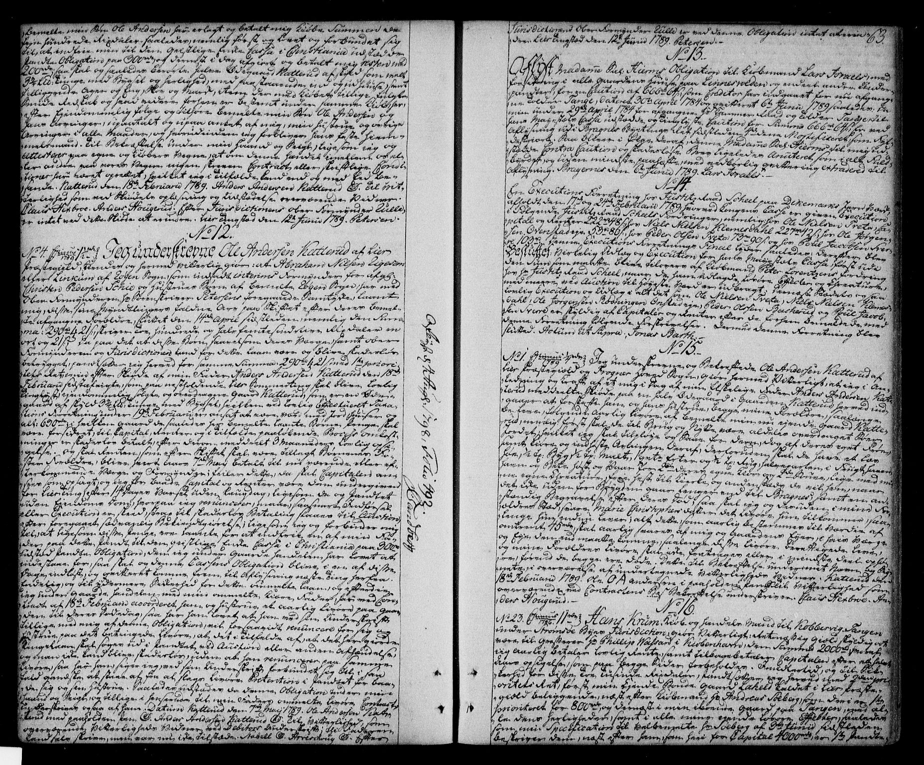 Lier, Røyken og Hurum sorenskriveri, AV/SAKO-A-89/G/Ga/Gaa/L0005: Pantebok nr. V, 1788-1801, s. 63