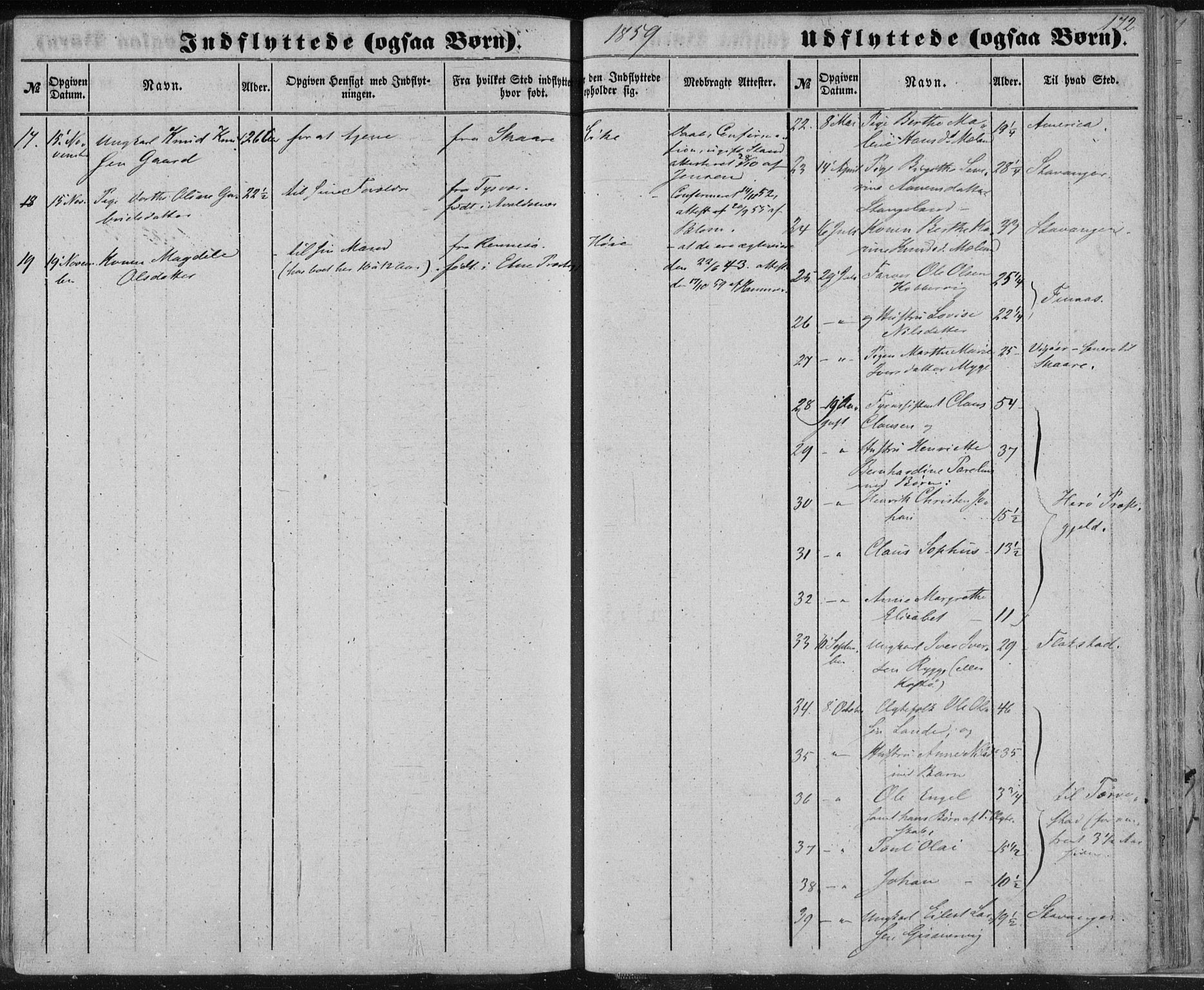 Avaldsnes sokneprestkontor, SAST/A -101851/H/Ha/Haa/L0010: Ministerialbok nr. A 10, 1857-1876, s. 172