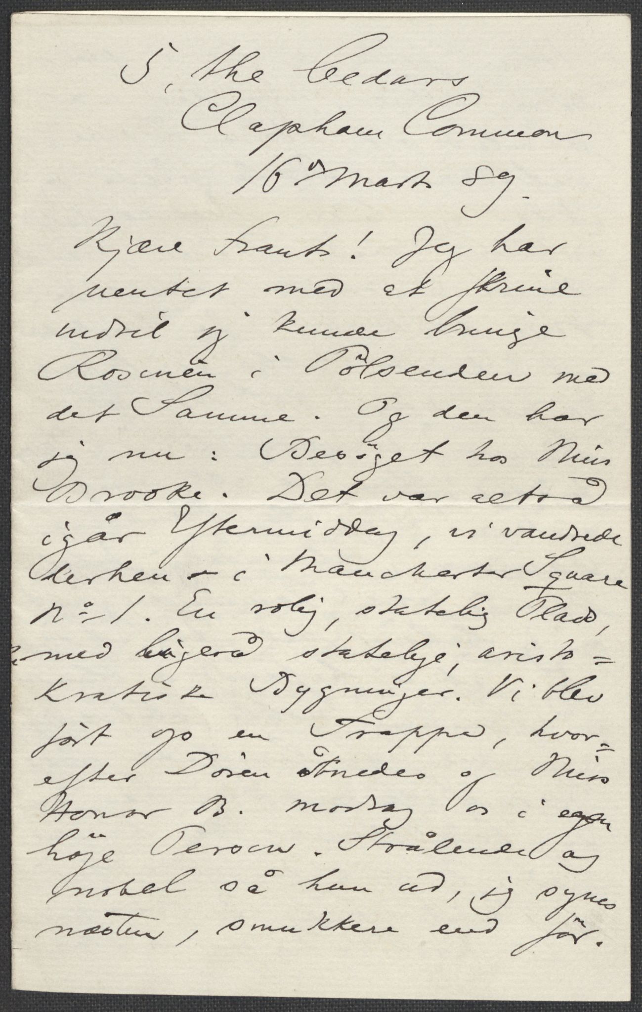 Beyer, Frants, RA/PA-0132/F/L0001: Brev fra Edvard Grieg til Frantz Beyer og "En del optegnelser som kan tjene til kommentar til brevene" av Marie Beyer, 1872-1907, s. 298