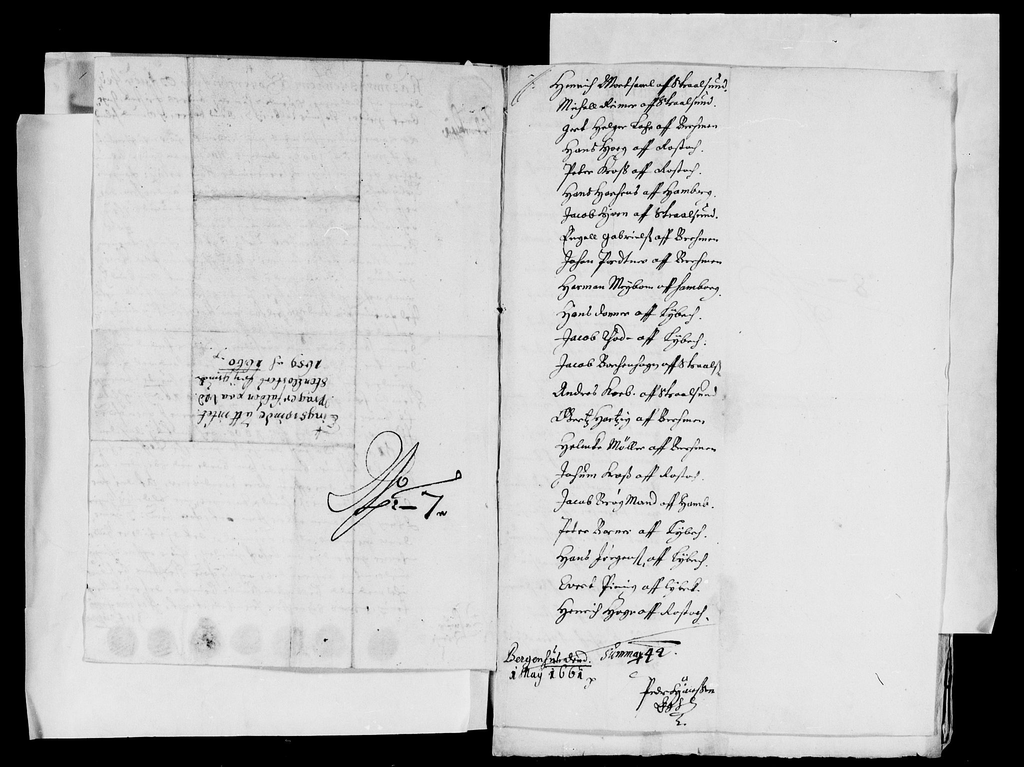 Rentekammeret inntil 1814, Reviderte regnskaper, Lensregnskaper, AV/RA-EA-5023/R/Rb/Rbt/L0148: Bergenhus len, 1660-1661