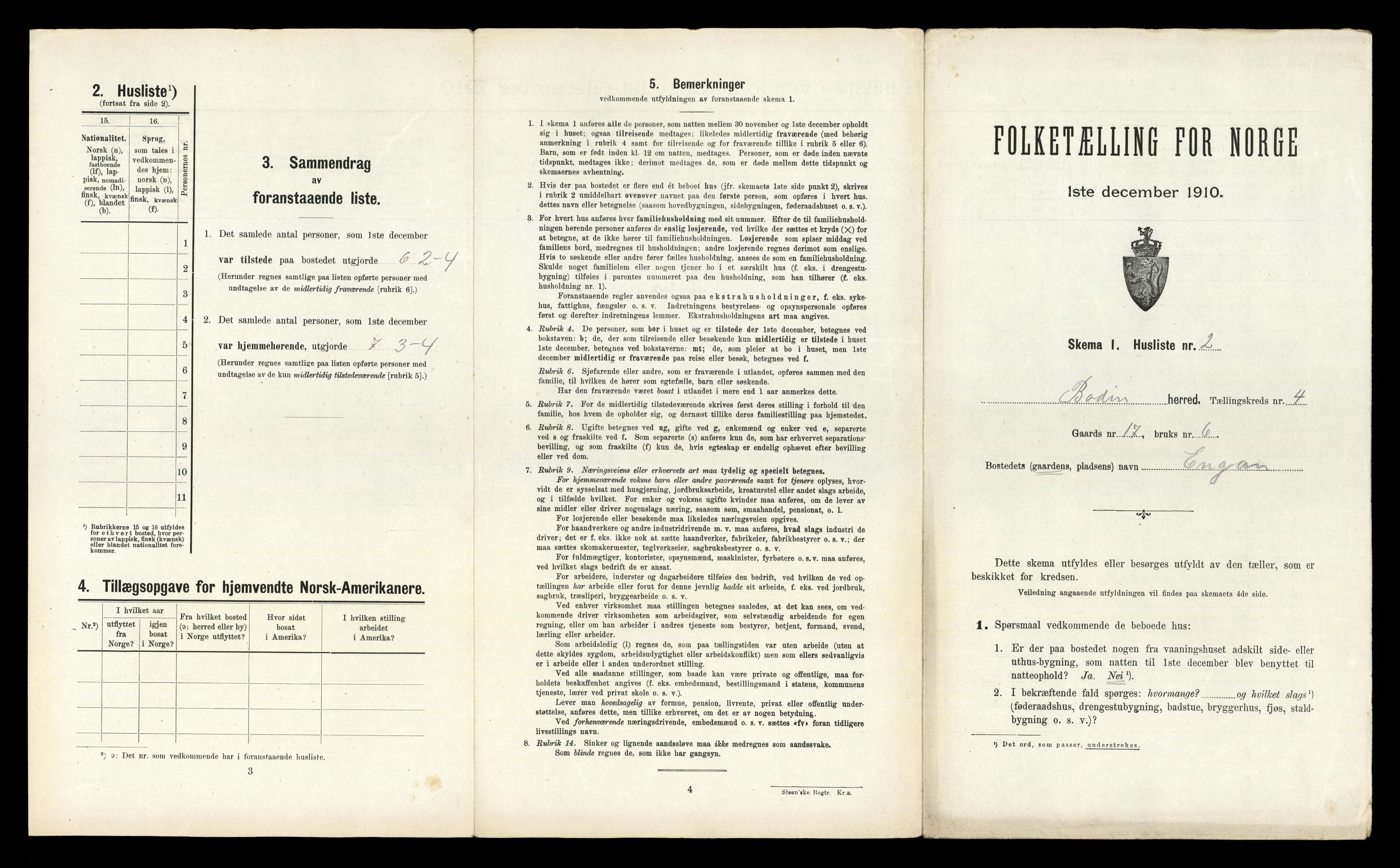 RA, Folketelling 1910 for 1843 Bodin herred, 1910, s. 219