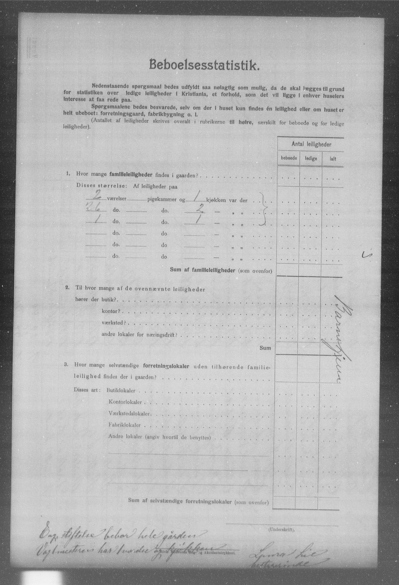 OBA, Kommunal folketelling 31.12.1904 for Kristiania kjøpstad, 1904, s. 999