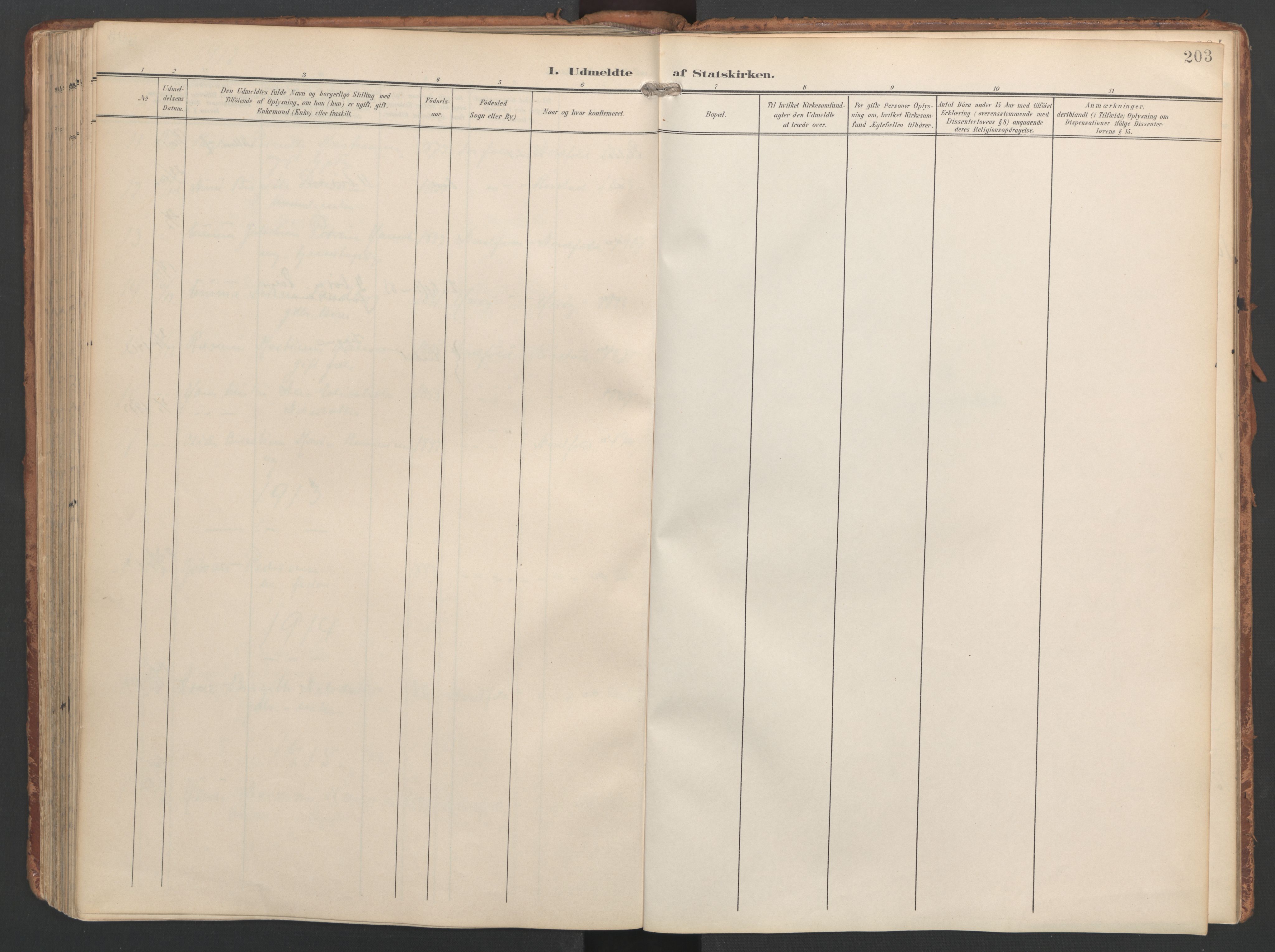 Ministerialprotokoller, klokkerbøker og fødselsregistre - Nordland, AV/SAT-A-1459/858/L0832: Ministerialbok nr. 858A02, 1902-1915, s. 203