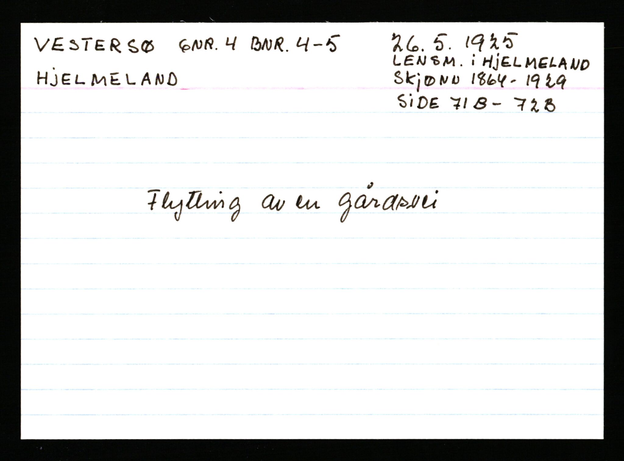 Statsarkivet i Stavanger, AV/SAST-A-101971/03/Y/Ym/L0066: Åstedskort sortert etter gårdsnavn: Veshovde - Vik, 1600-1950, s. 131