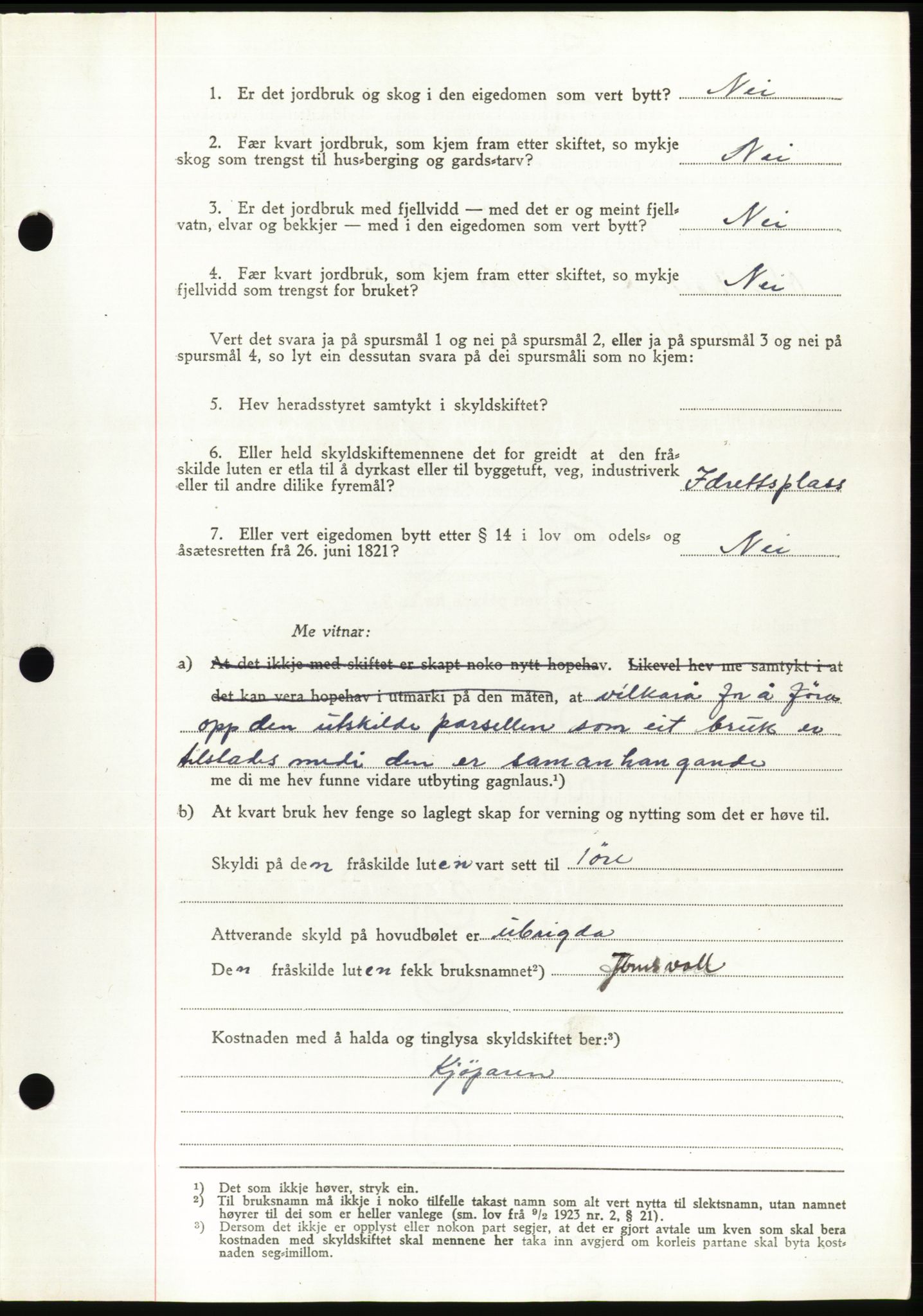 Søre Sunnmøre sorenskriveri, AV/SAT-A-4122/1/2/2C/L0078: Pantebok nr. 4A, 1946-1946, Dagboknr: 147/1946