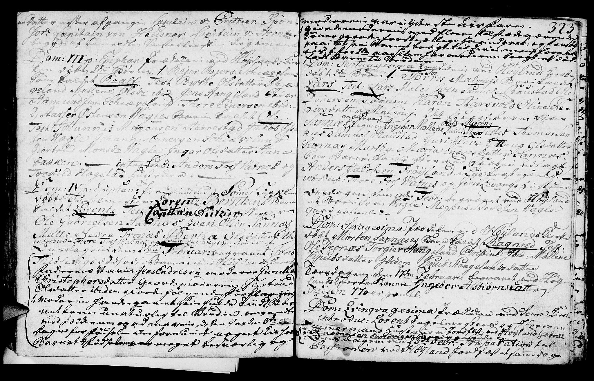 Høyland sokneprestkontor, SAST/A-101799/001/30BA/L0004: Ministerialbok nr. A 4, 1784-1803, s. 323