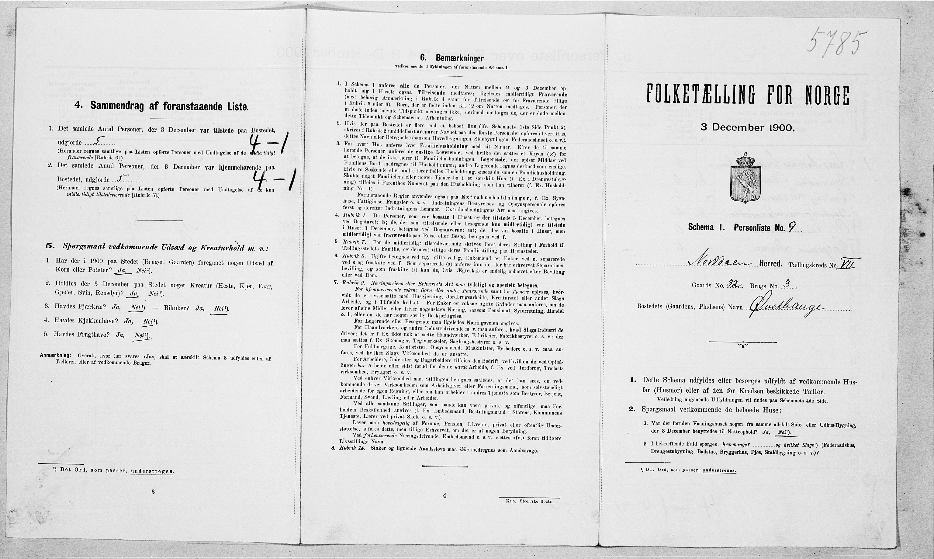 SAT, Folketelling 1900 for 1524 Norddal herred, 1900, s. 422