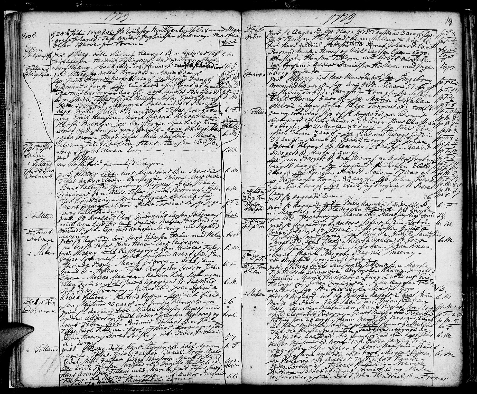 Ministerialprotokoller, klokkerbøker og fødselsregistre - Sør-Trøndelag, SAT/A-1456/634/L0526: Ministerialbok nr. 634A02, 1775-1818, s. 19