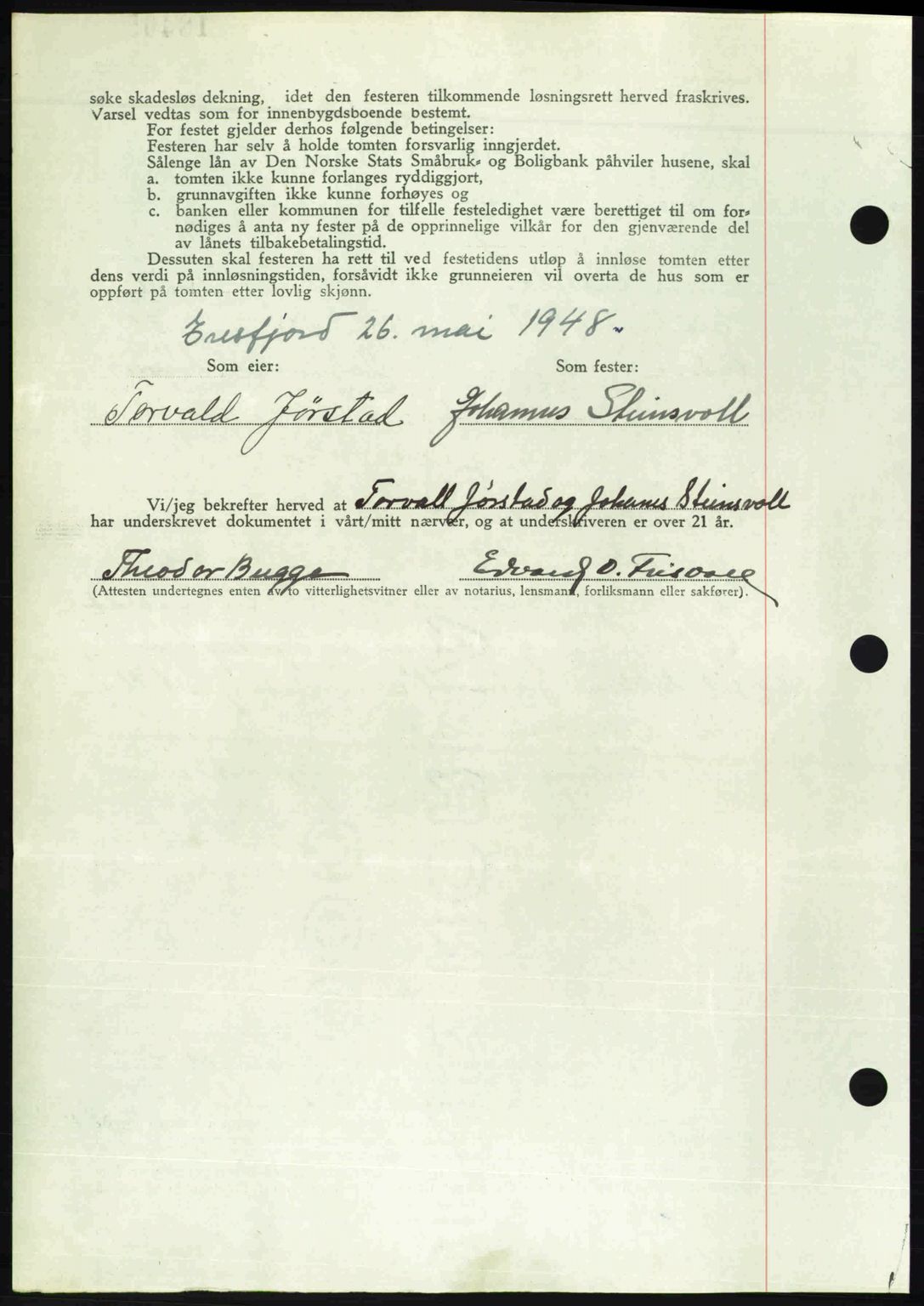 Romsdal sorenskriveri, AV/SAT-A-4149/1/2/2C: Pantebok nr. A26, 1948-1948, Dagboknr: 1827/1948