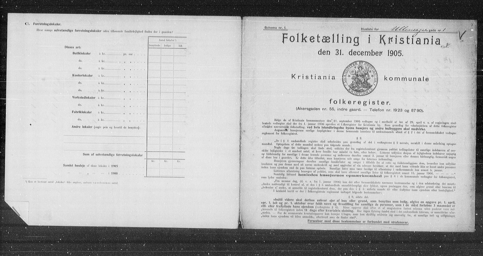 OBA, Kommunal folketelling 31.12.1905 for Kristiania kjøpstad, 1905, s. 62326