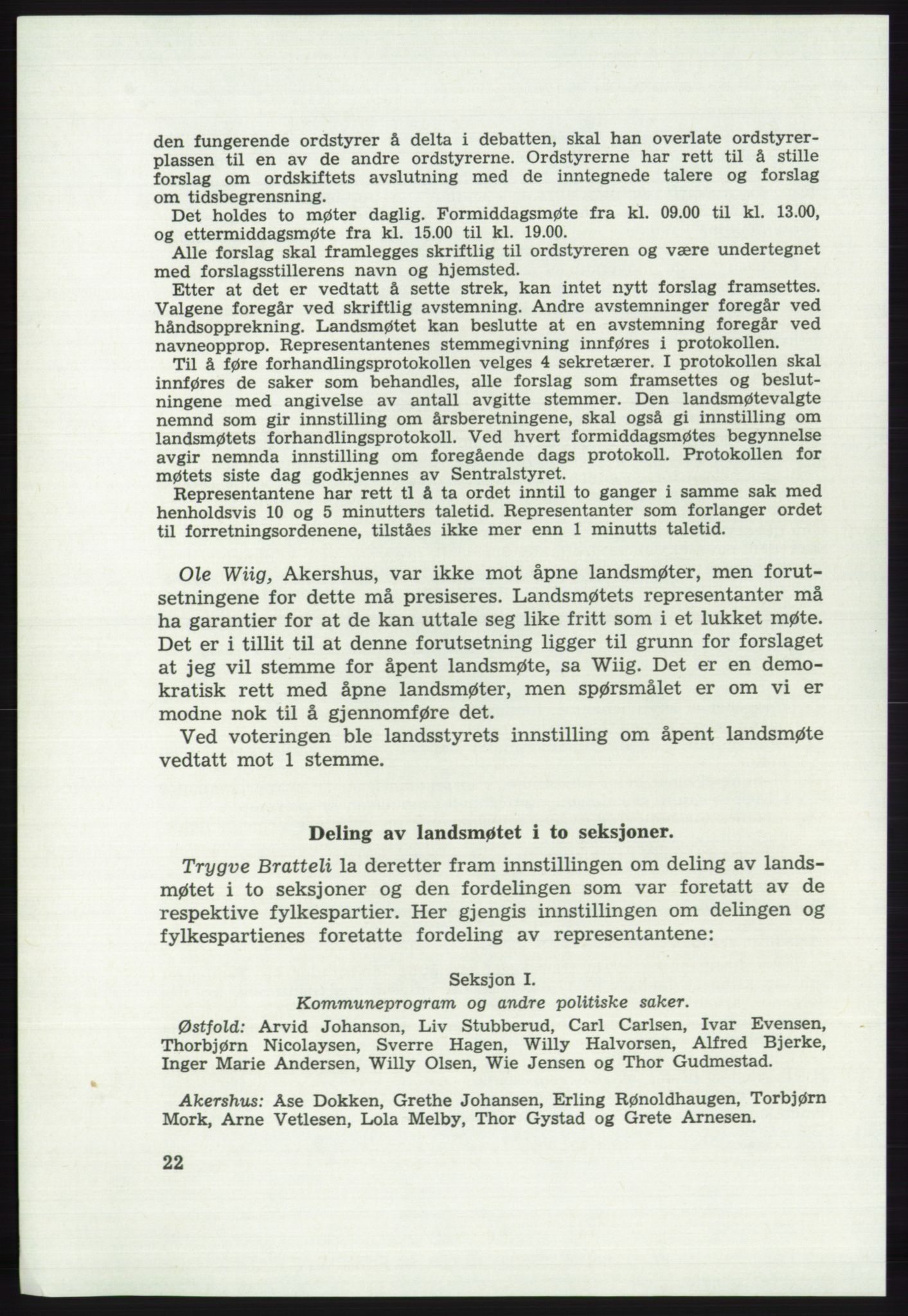 Det norske Arbeiderparti - publikasjoner, AAB/-/-/-: Protokoll over forhandlingene på det 41. ordinære landsmøte 21.-23. mai 1967 i Oslo, 1967, s. 22