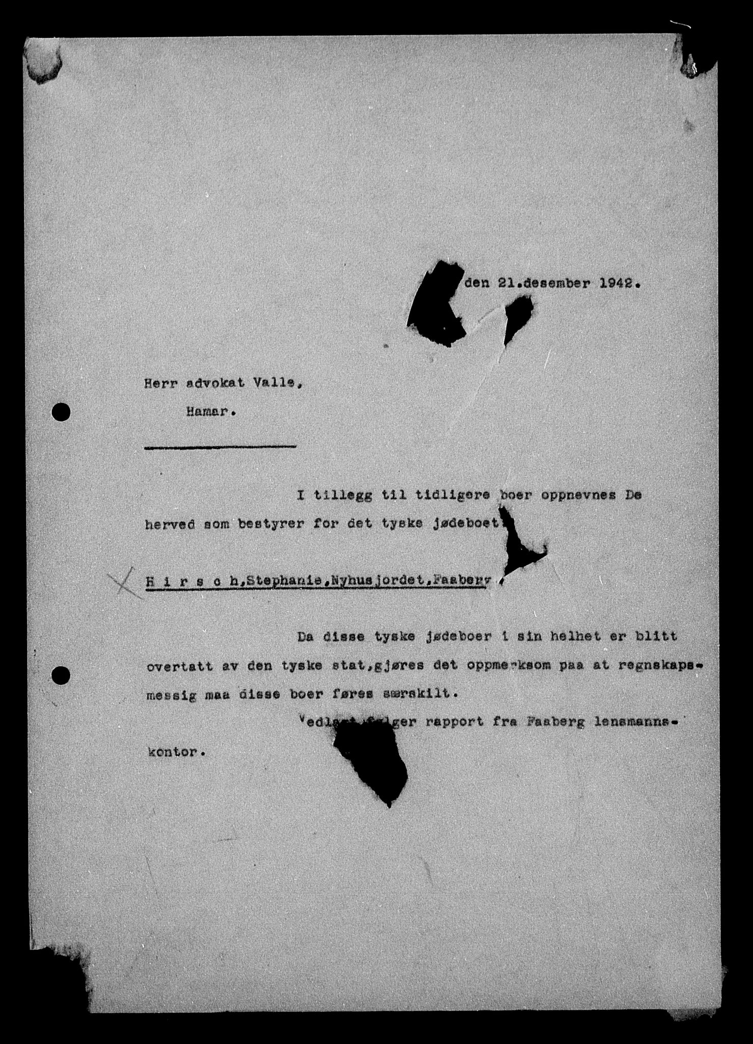 Justisdepartementet, Tilbakeføringskontoret for inndratte formuer, AV/RA-S-1564/H/Hc/Hcd/L0999: --, 1945-1947, s. 125