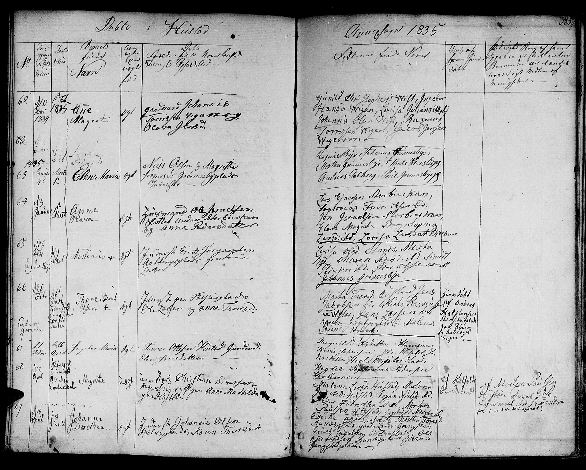 Ministerialprotokoller, klokkerbøker og fødselsregistre - Nord-Trøndelag, SAT/A-1458/730/L0277: Ministerialbok nr. 730A06 /3, 1830-1839, s. 385