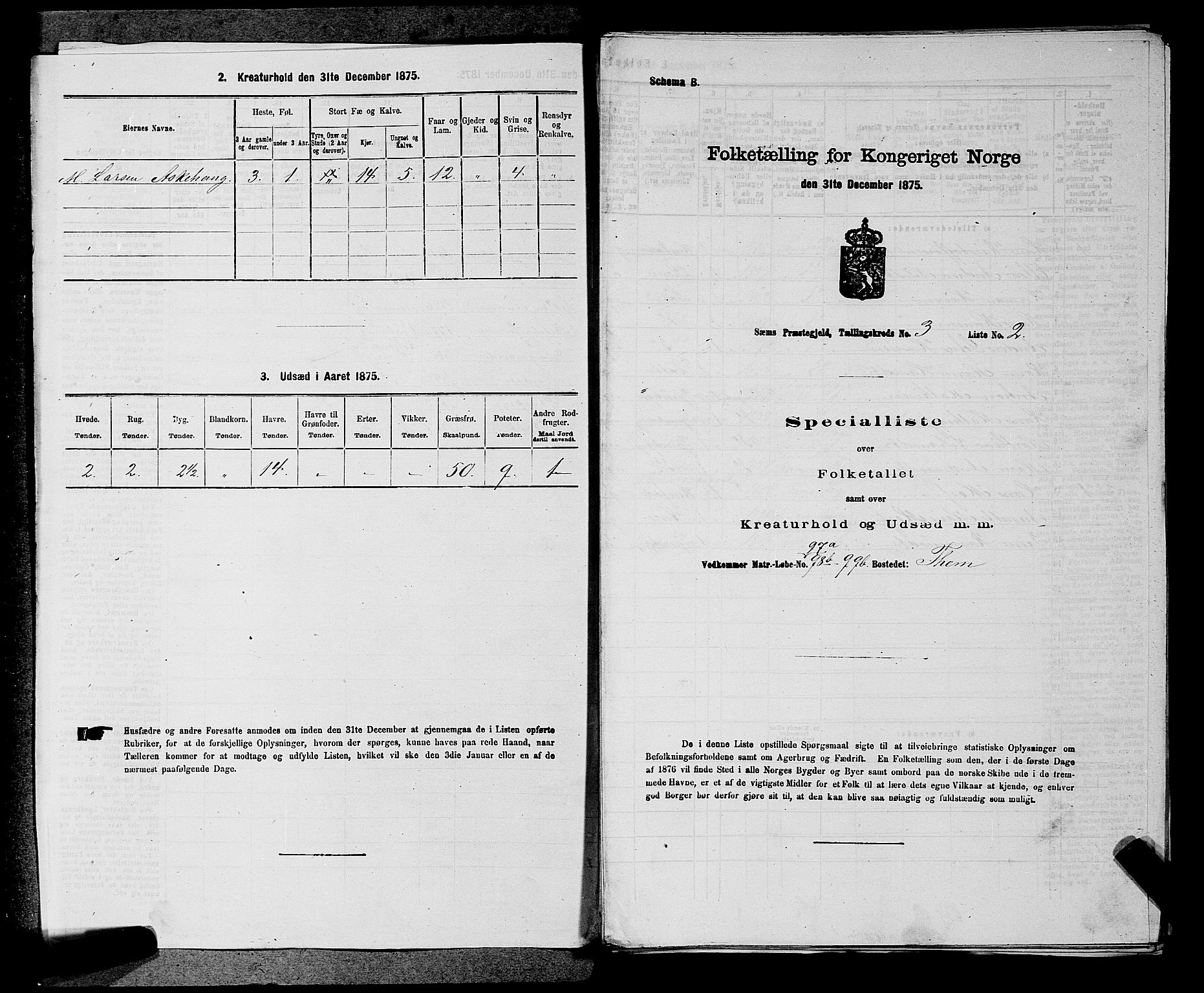 SAKO, Folketelling 1875 for 0721P Sem prestegjeld, 1875, s. 369