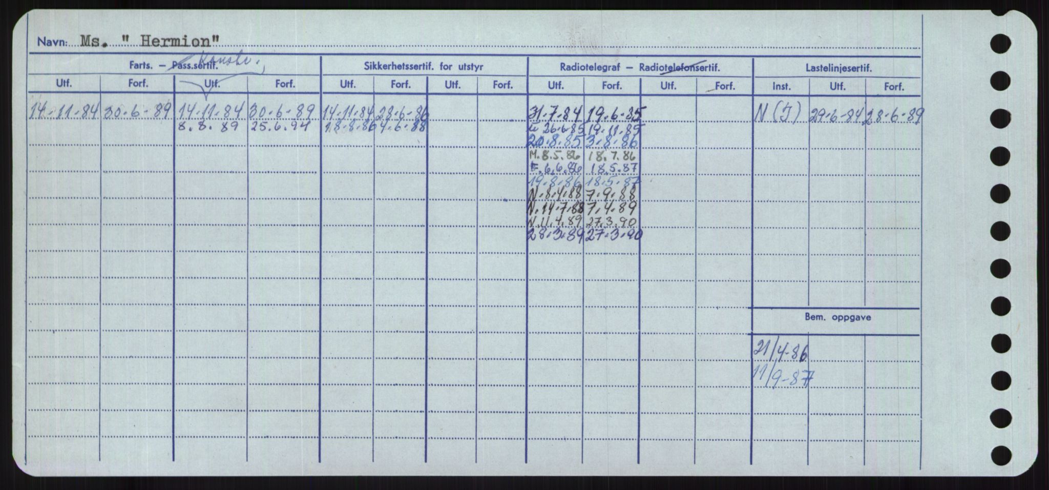 Sjøfartsdirektoratet med forløpere, Skipsmålingen, RA/S-1627/H/Ha/L0002/0002: Fartøy, Eik-Hill / Fartøy, G-Hill, s. 864