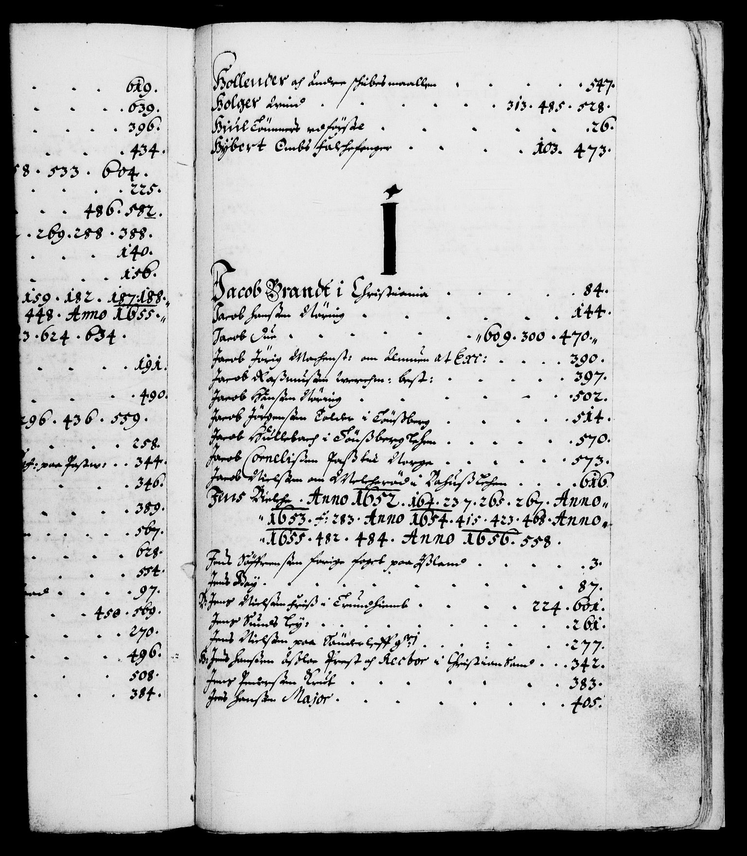 Danske Kanselli 1572-1799, AV/RA-EA-3023/F/Fc/Fca/Fcaa/L0008: Norske registre (mikrofilm), 1651-1656