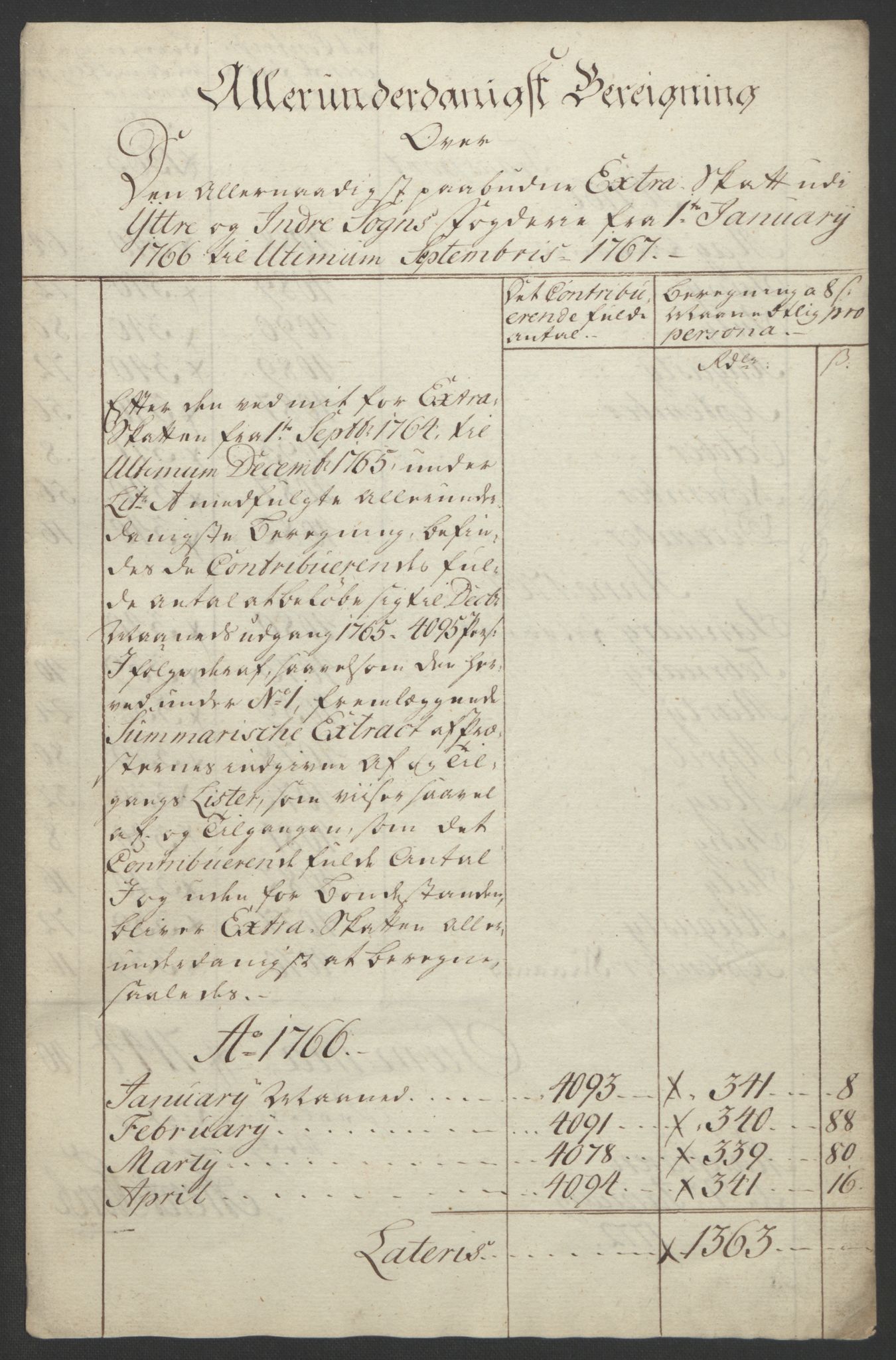 Rentekammeret inntil 1814, Realistisk ordnet avdeling, AV/RA-EA-4070/Ol/L0018: [Gg 10]: Ekstraskatten, 23.09.1762. Sogn, 1762-1772, s. 133