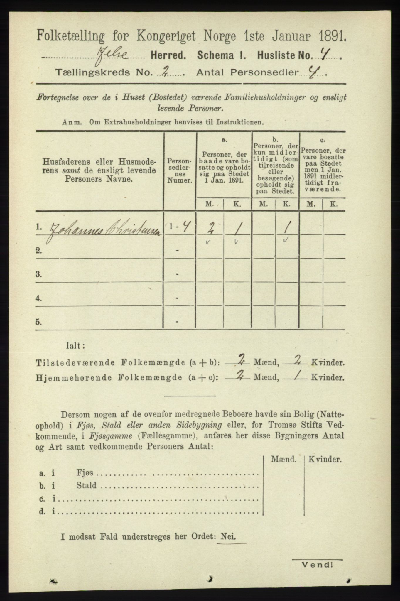 RA, Folketelling 1891 for 1138 Jelsa herred, 1891, s. 230