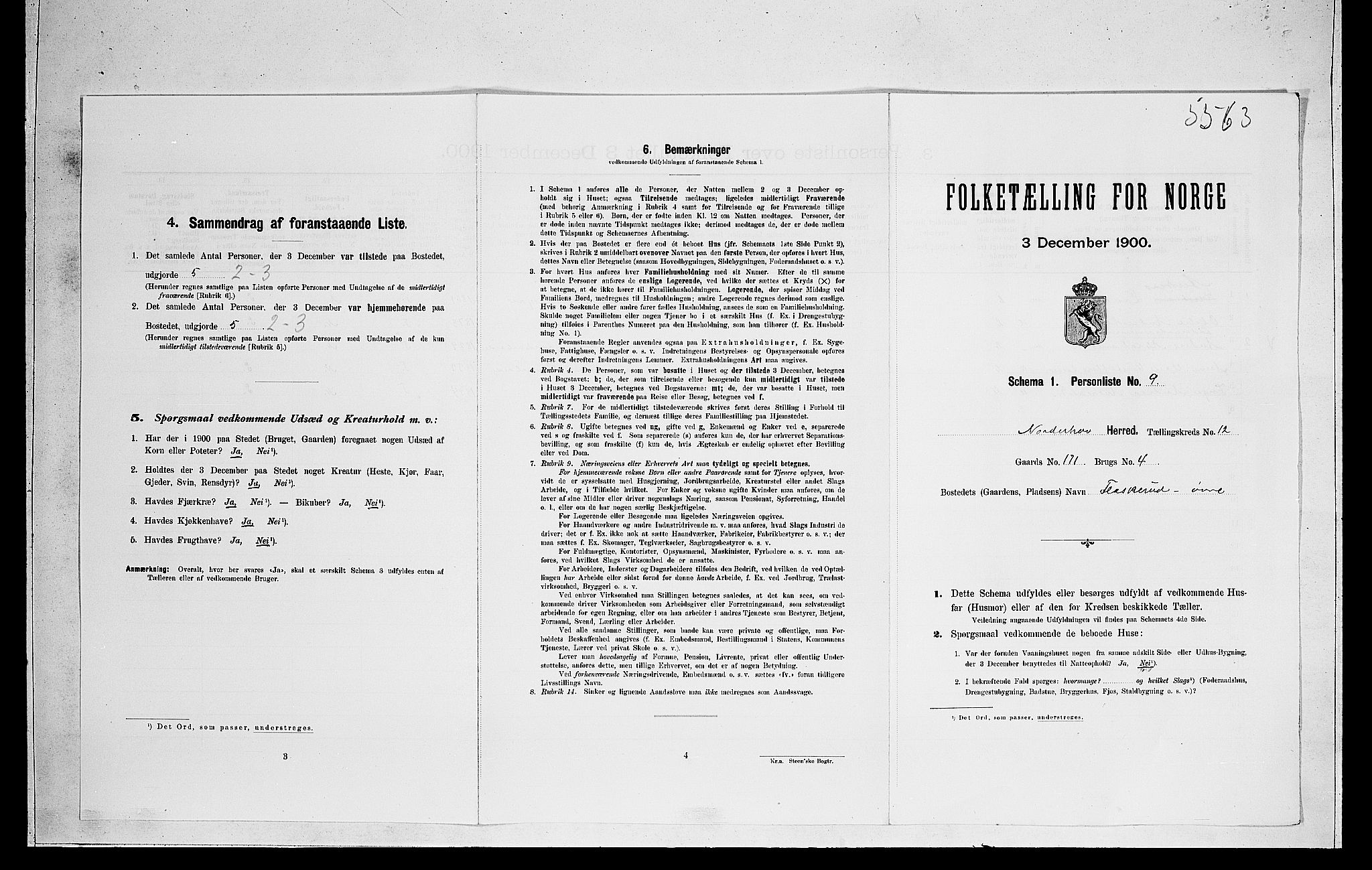 RA, Folketelling 1900 for 0613 Norderhov herred, 1900, s. 2657
