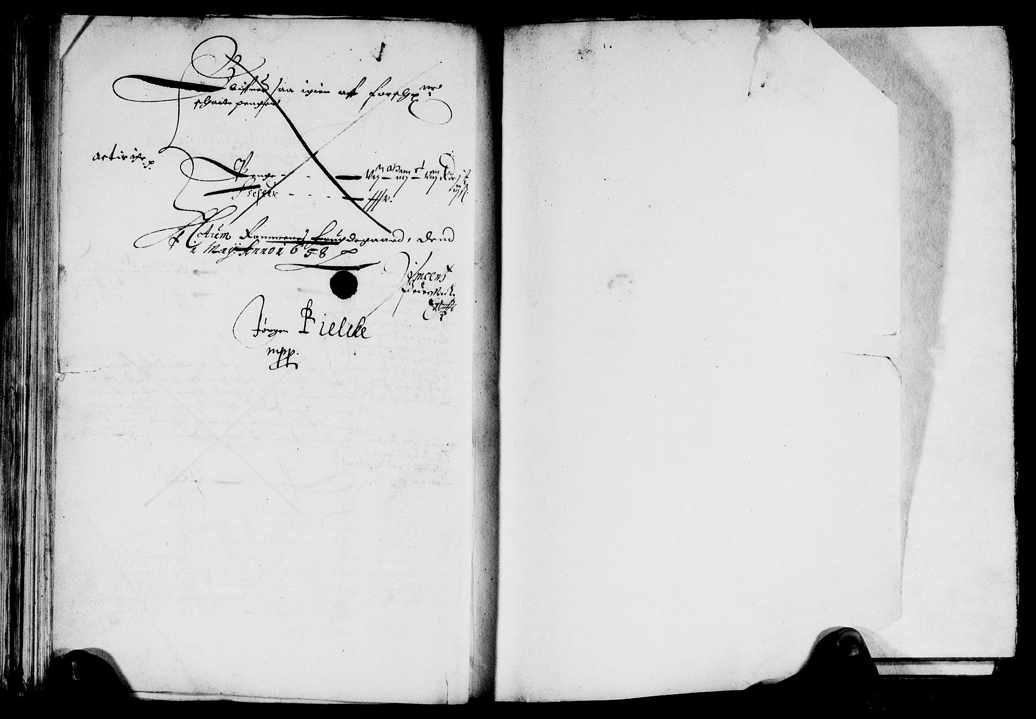 Rentekammeret inntil 1814, Reviderte regnskaper, Lensregnskaper, RA/EA-5023/R/Rb/Rbp/L0044: Bratsberg len, 1657-1658