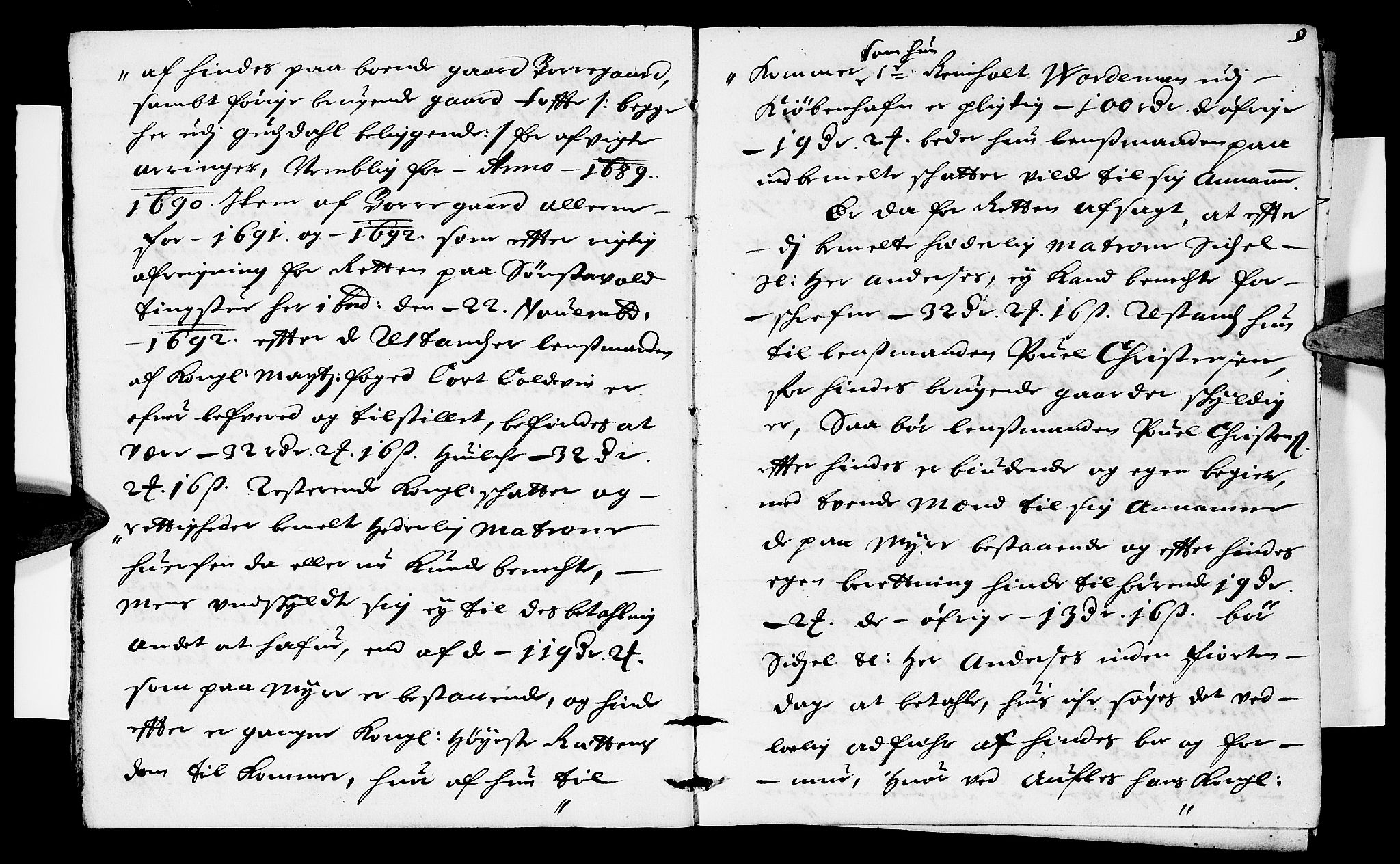 Sorenskriverier i Gudbrandsdalen, SAH/TING-036/G/Gb/Gbb/L0017: Tingbok - Sør-Gudbrandsdal, 1694, s. 8b-9a