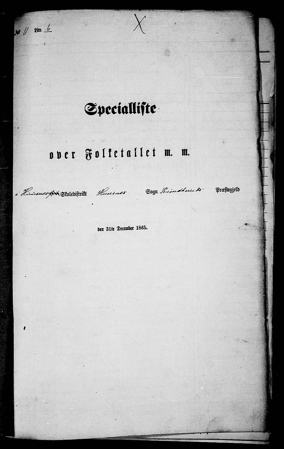 RA, Folketelling 1865 for 1224P Kvinnherad prestegjeld, 1865, s. 191