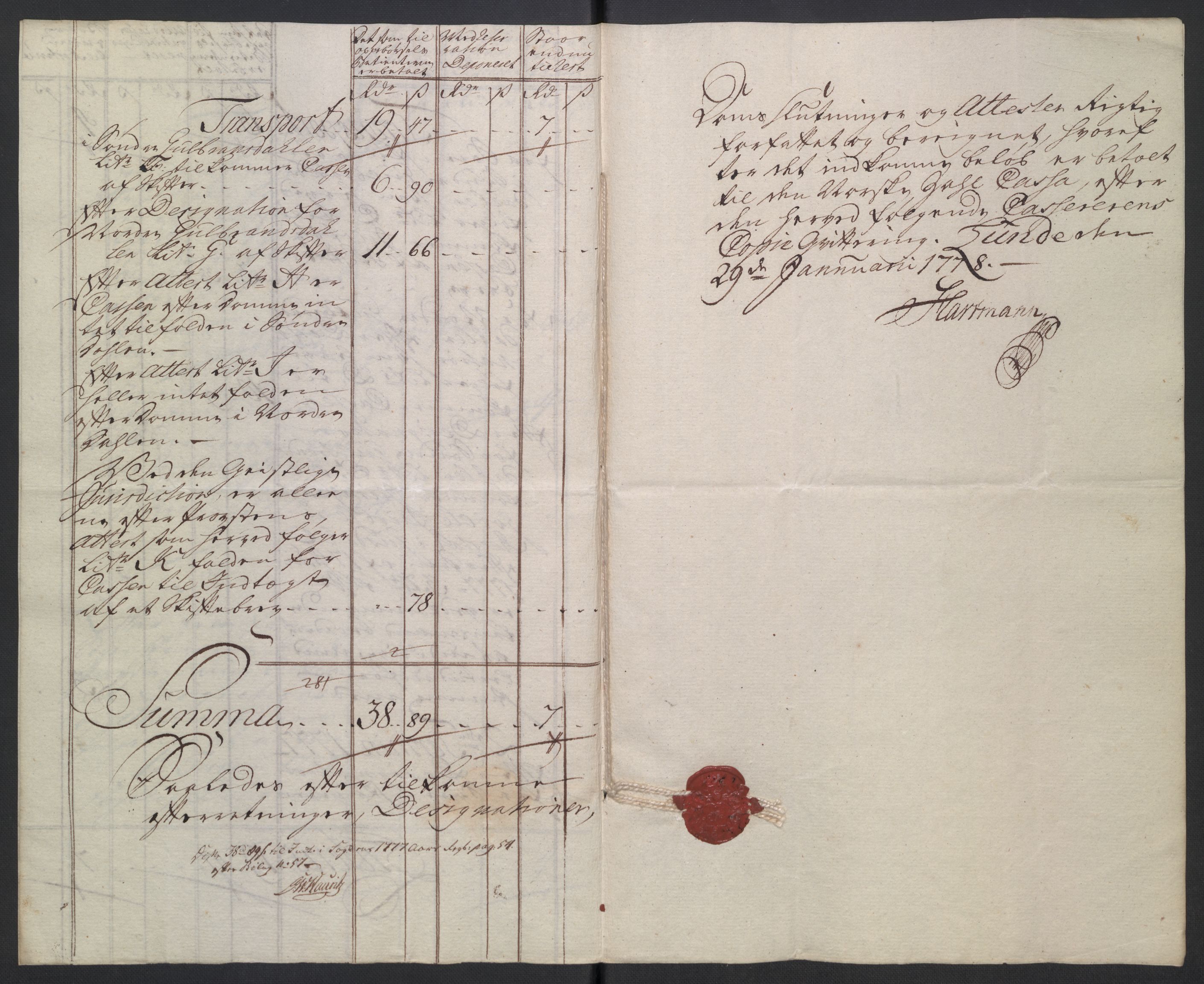 Rentekammeret inntil 1814, Reviderte regnskaper, Mindre regnskaper, AV/RA-EA-4068/Rb/L0014: Opplands amt, 1771-1779, s. 525