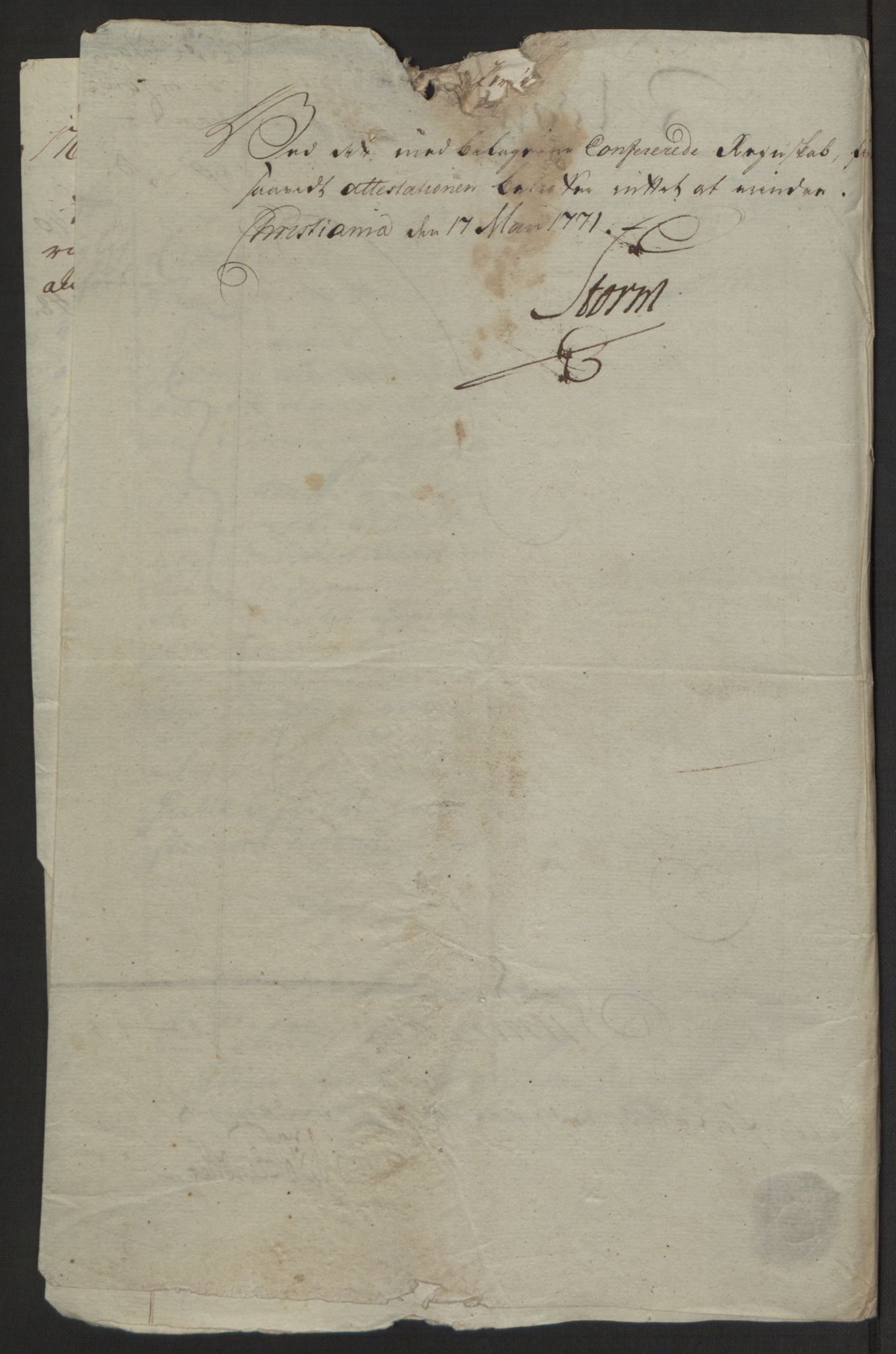 Rentekammeret inntil 1814, Reviderte regnskaper, Byregnskaper, AV/RA-EA-4066/R/Rh/L0162/0001: [H4] Kontribusjonsregnskap / Ekstraskatt, Tønsberg, 1762-1772, s. 183