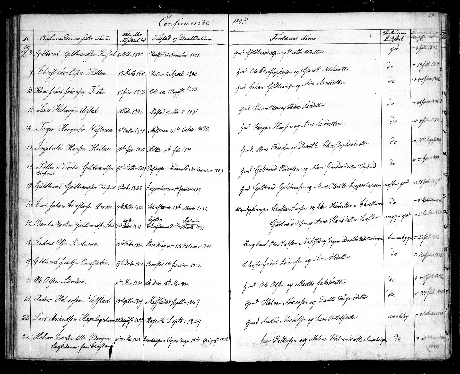 Ullensaker prestekontor Kirkebøker, SAO/A-10236a/F/Fa/L0014.b: Ministerialbok nr. I 14B, 1836-1850, s. 292
