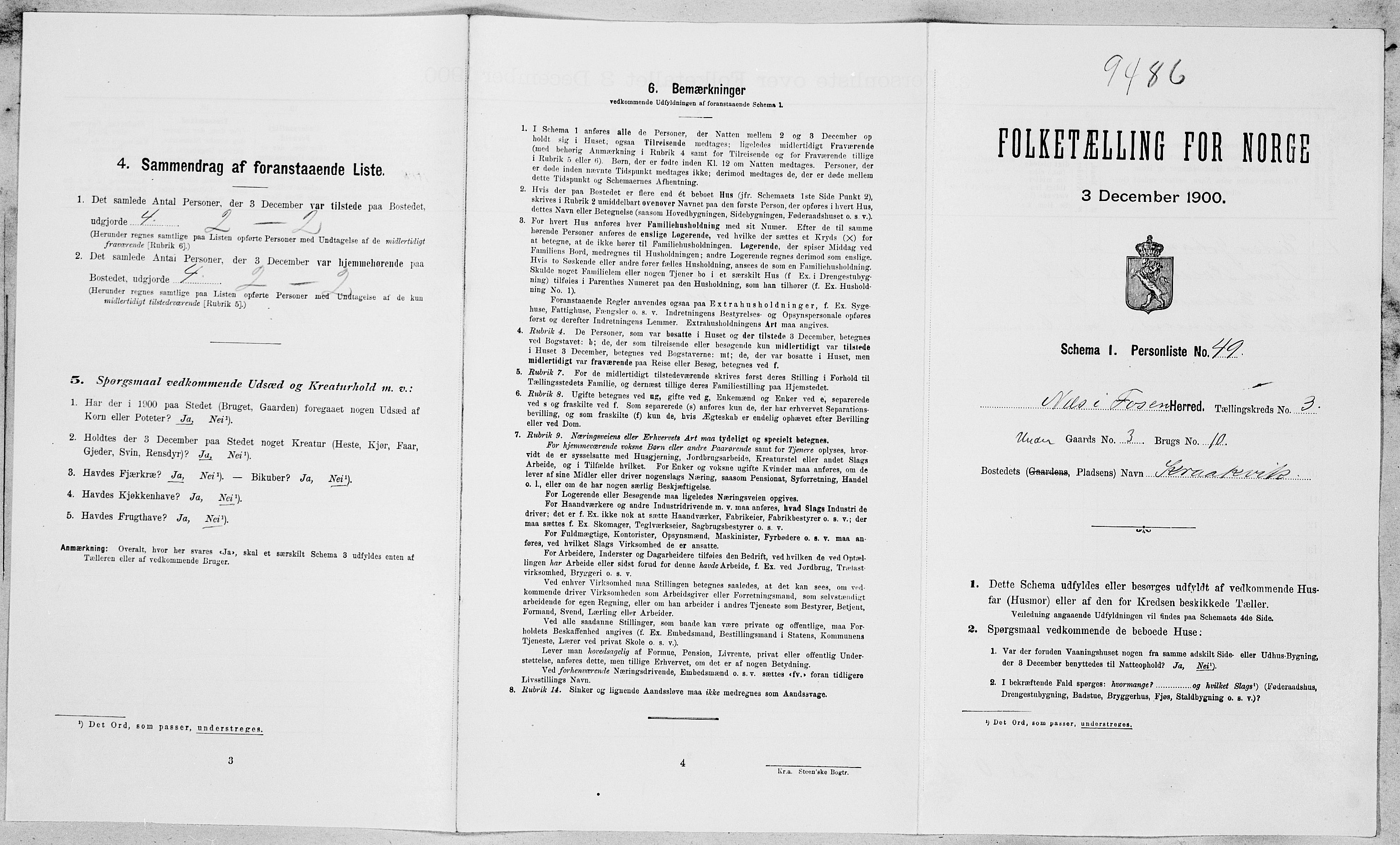 SAT, Folketelling 1900 for 1628 Nes herred, 1900, s. 313