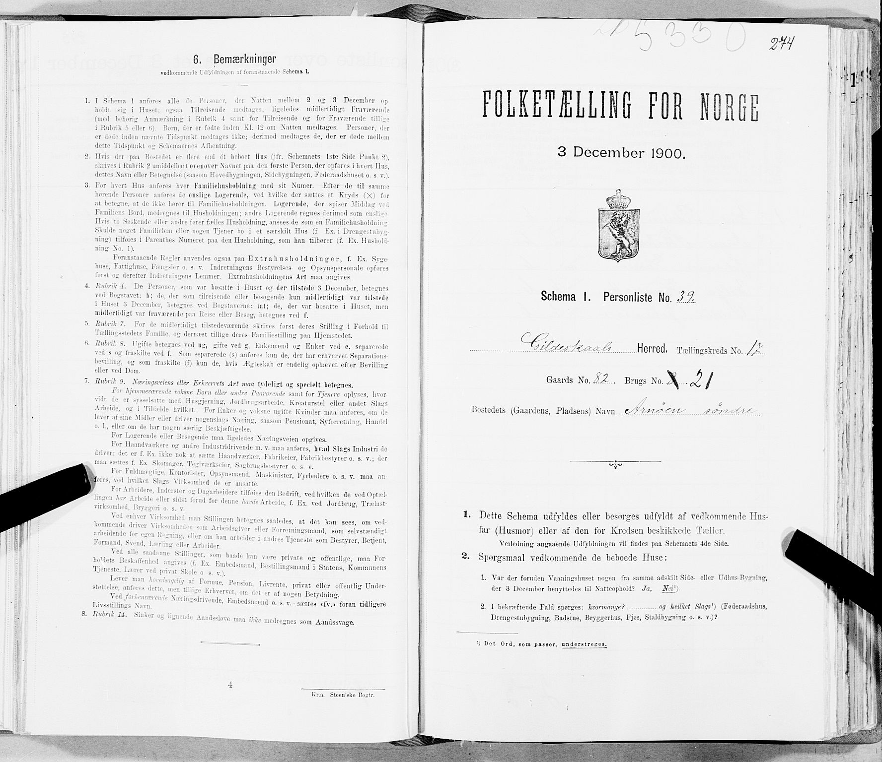 SAT, Folketelling 1900 for 1838 Gildeskål herred, 1900, s. 1784