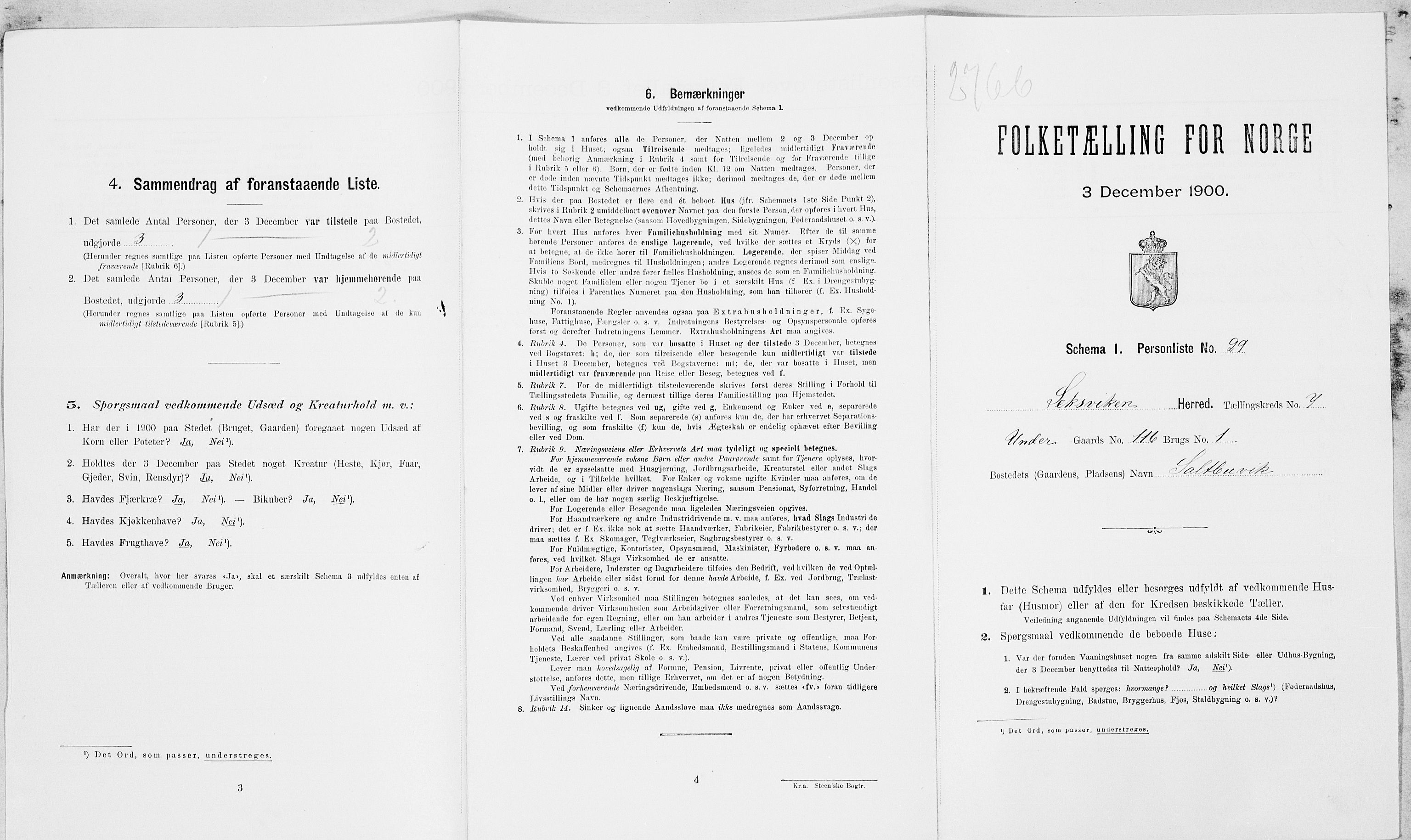 SAT, Folketelling 1900 for 1718 Leksvik herred, 1900, s. 885