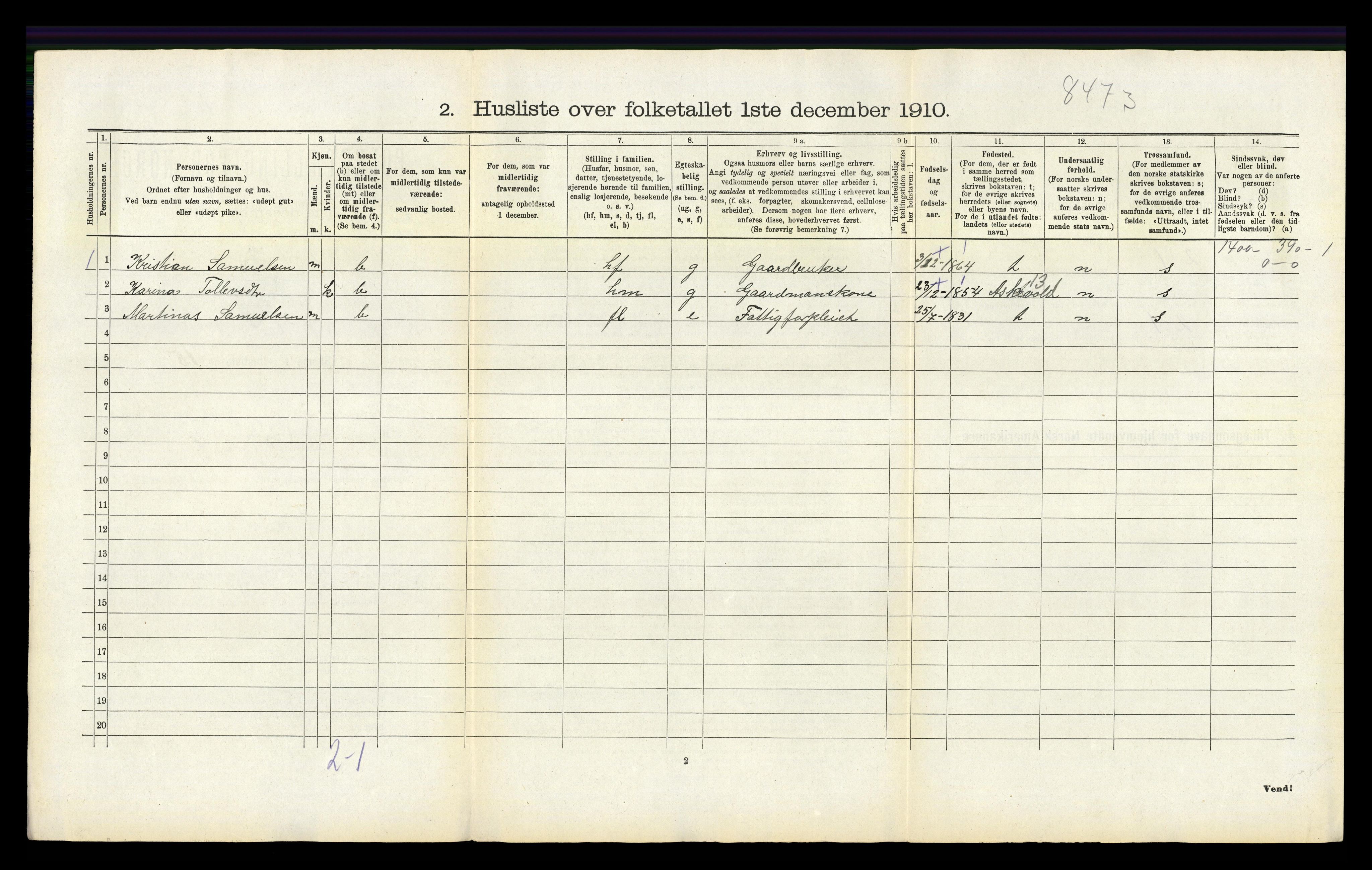 RA, Folketelling 1910 for 1254 Hamre herred, 1910, s. 69