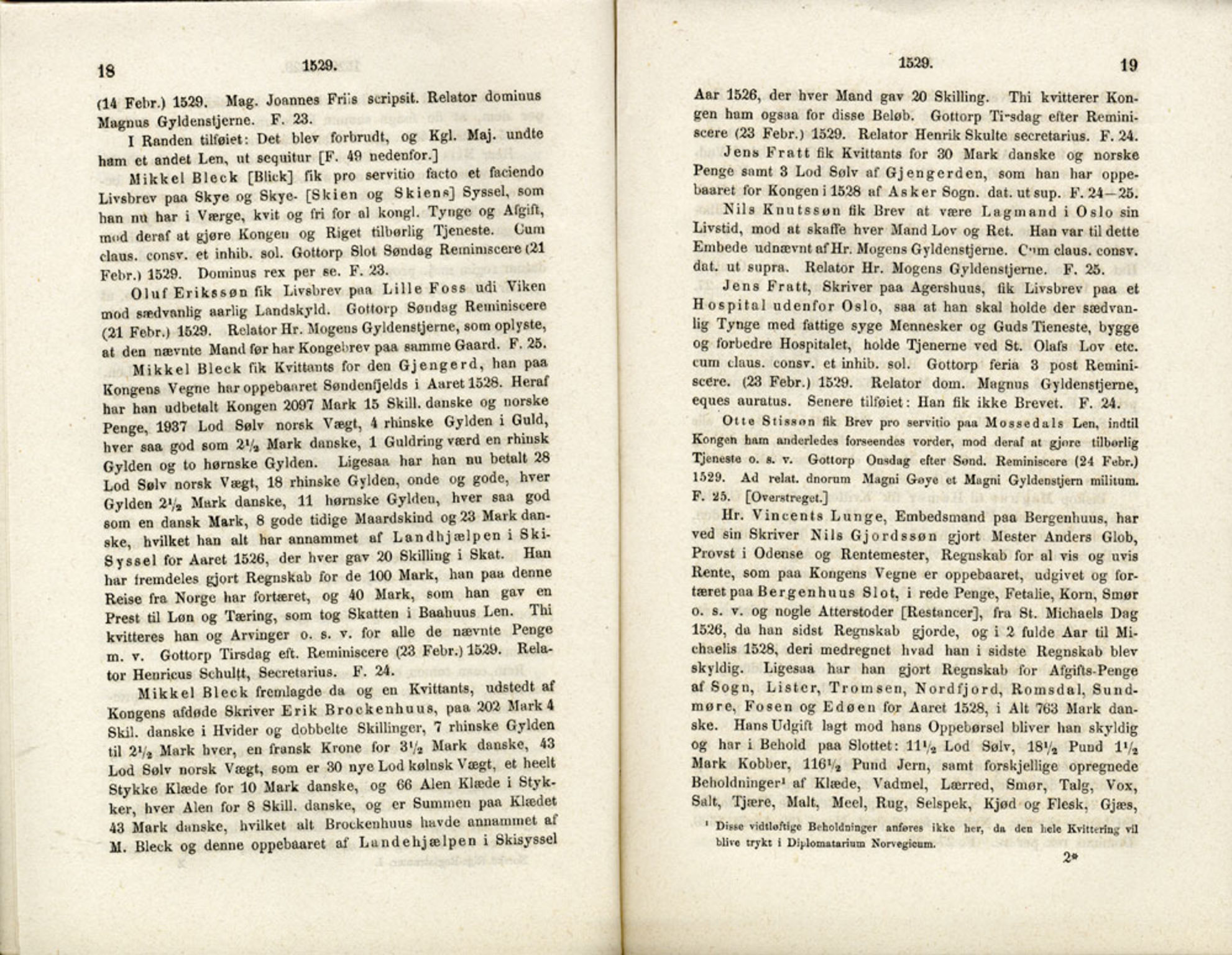 Publikasjoner utgitt av Det Norske Historiske Kildeskriftfond, PUBL/-/-/-: Norske Rigs-Registranter, bind 1, 1523-1571, s. 18-19