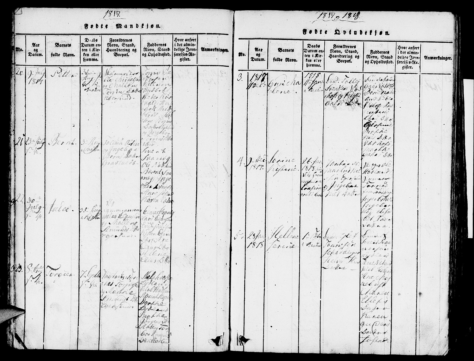 Eigersund sokneprestkontor, AV/SAST-A-101807/S08/L0007: Ministerialbok nr. A 7, 1815-1827