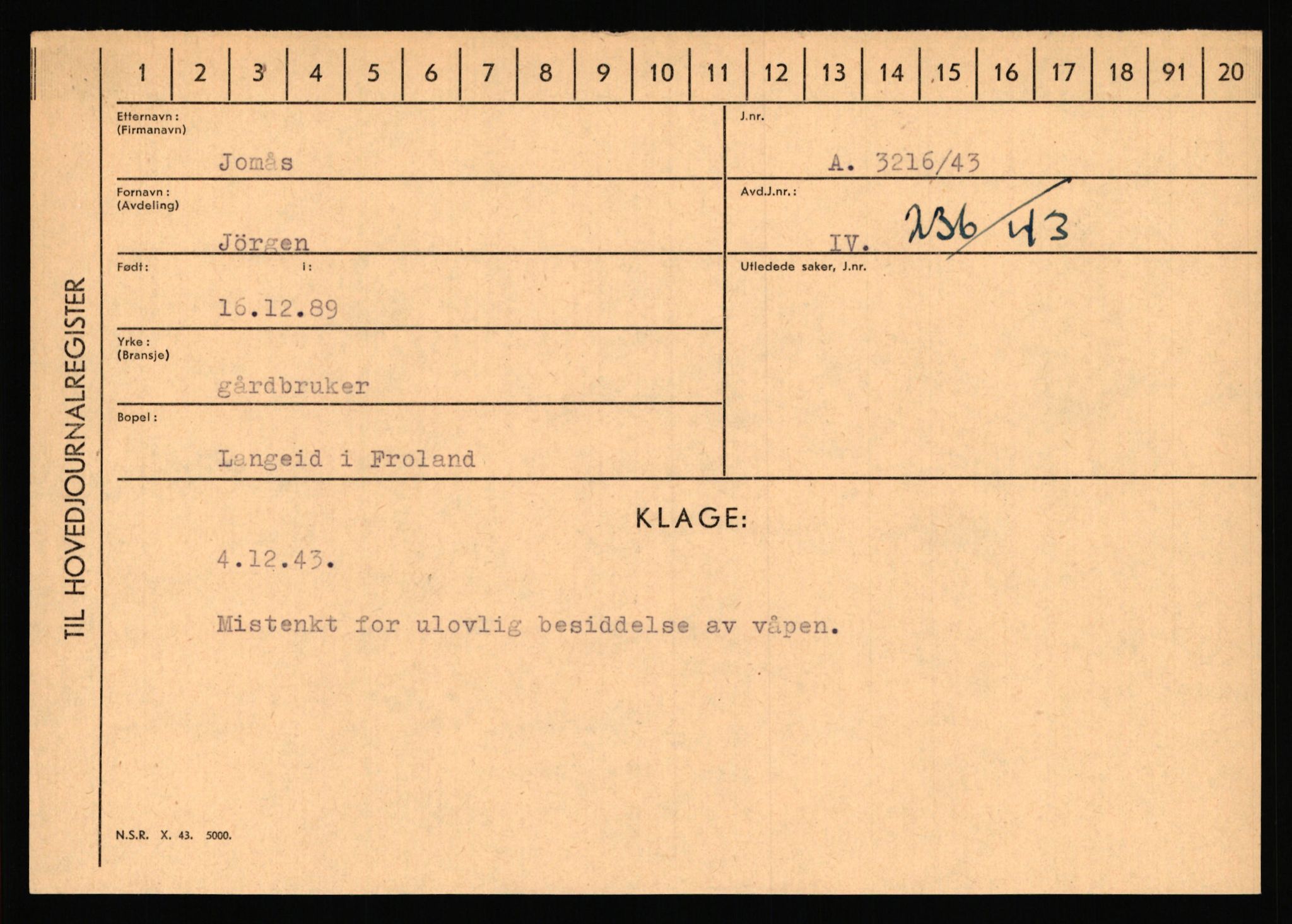 Statspolitiet - Hovedkontoret / Osloavdelingen, AV/RA-S-1329/C/Ca/L0008: Johan(nes)sen - Knoph, 1943-1945, s. 2367