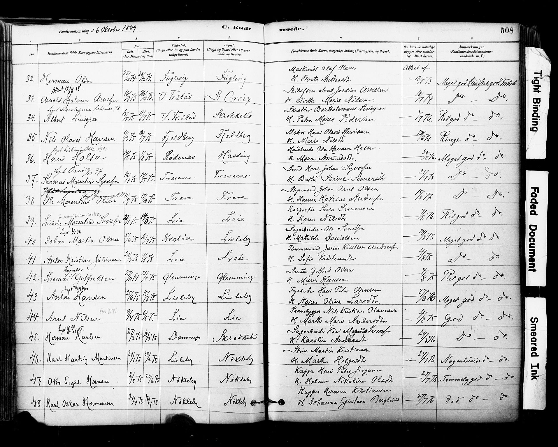Glemmen prestekontor Kirkebøker, AV/SAO-A-10908/F/Fa/L0011: Ministerialbok nr. 11, 1878-1917, s. 508