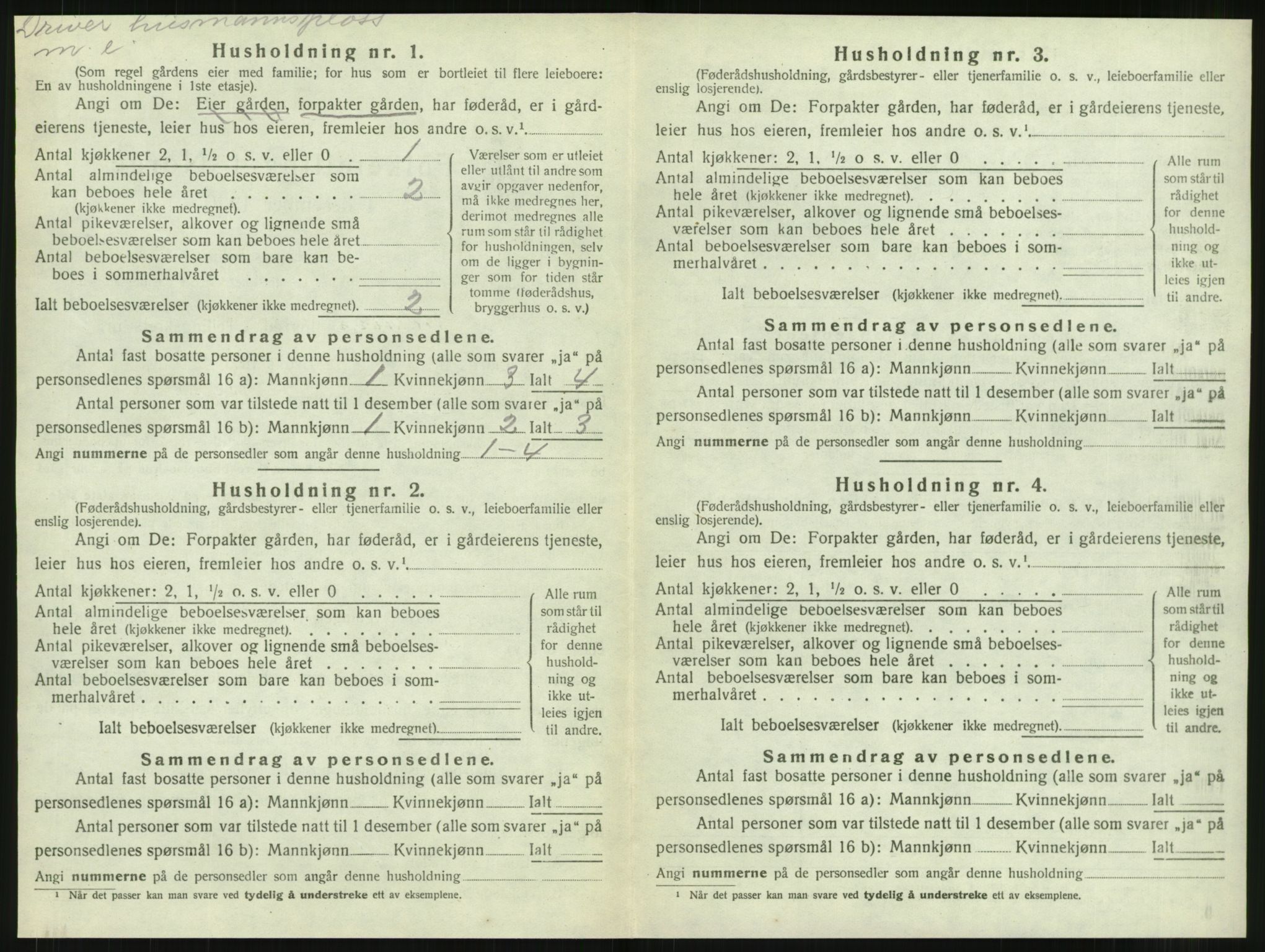 SAT, Folketelling 1920 for 1726 Malm herred, 1920, s. 26