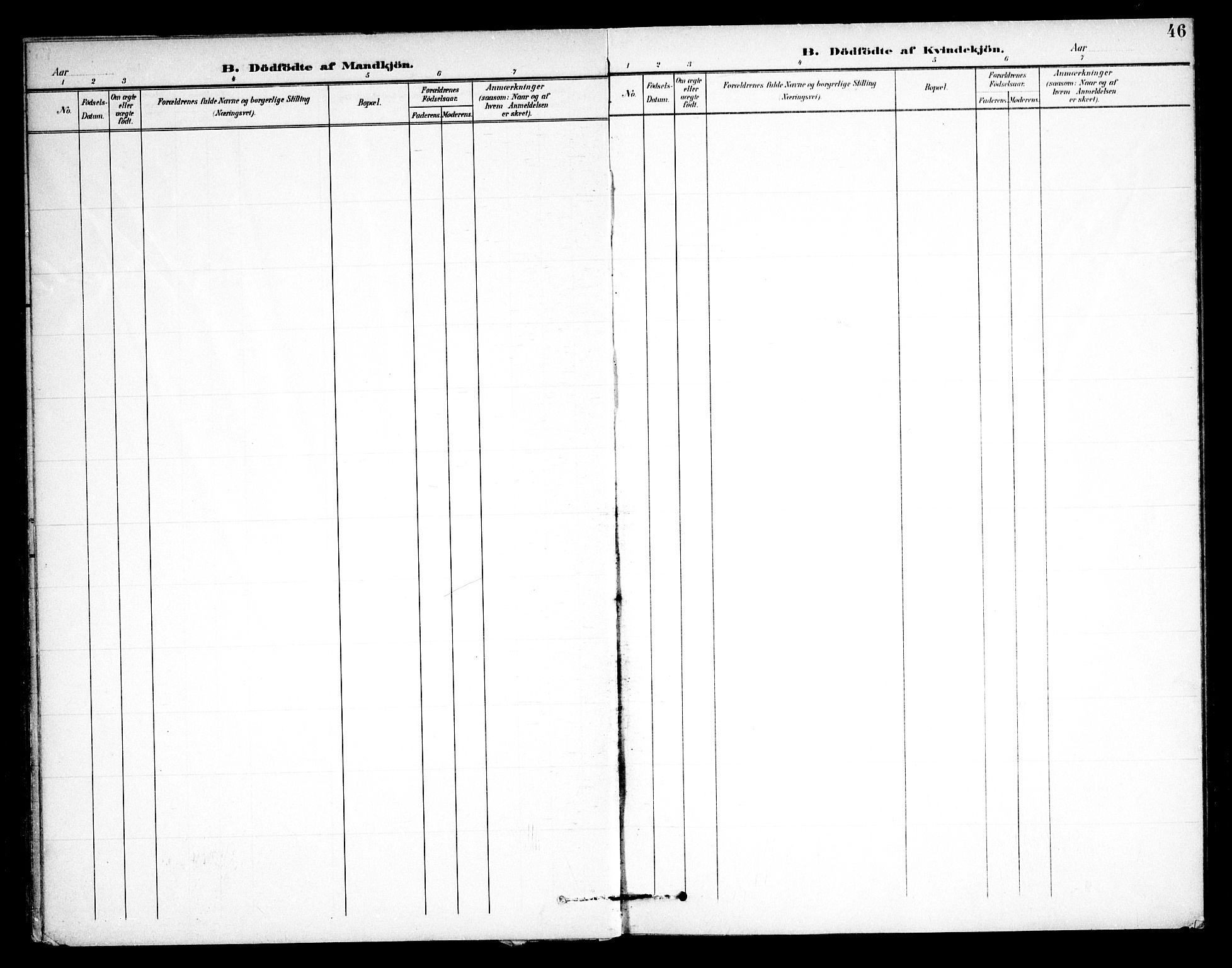 Skjeberg prestekontor Kirkebøker, AV/SAO-A-10923/F/Fb/L0002: Ministerialbok nr. II 2, 1895-1910, s. 46