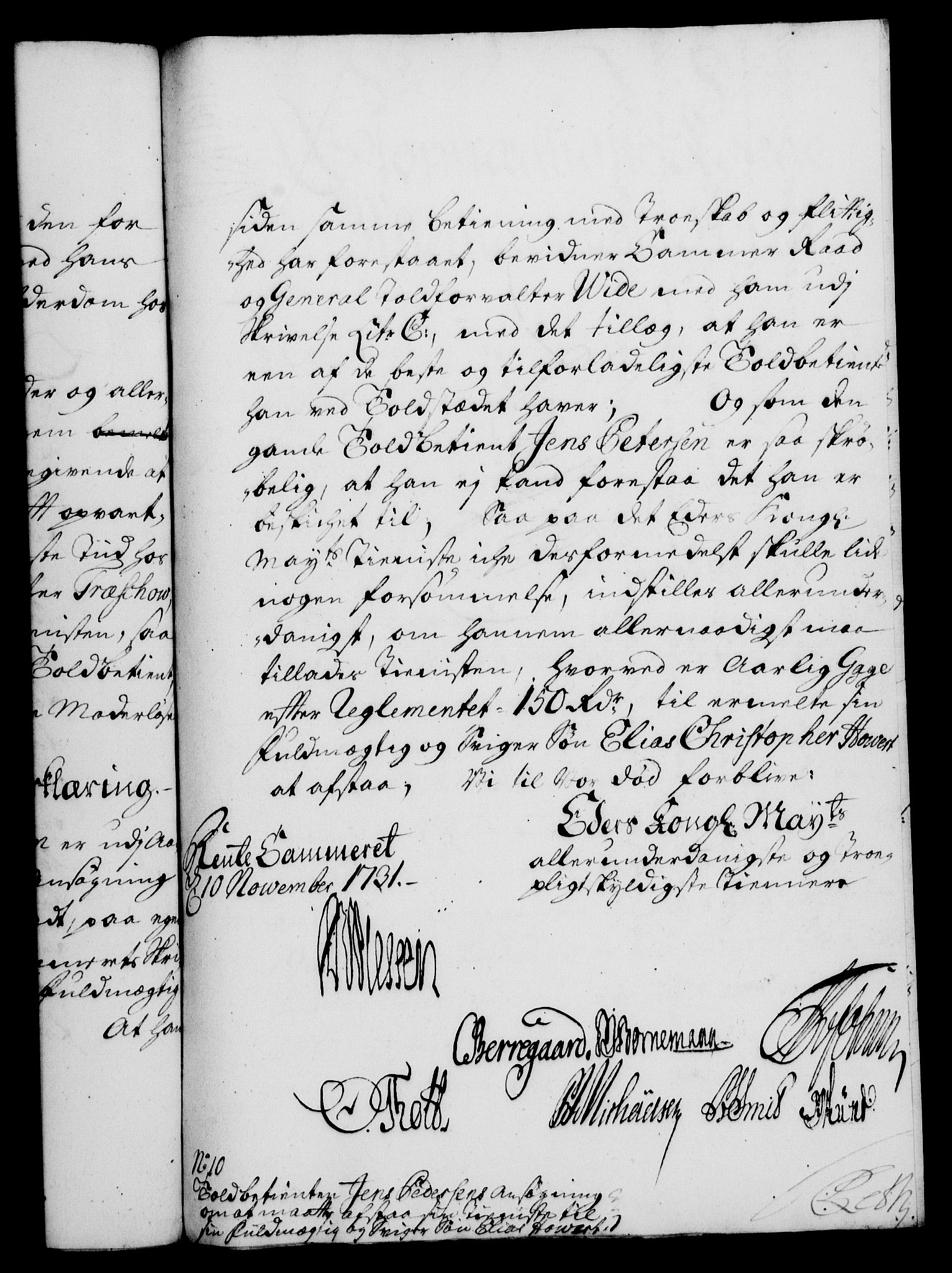 Rentekammeret, Kammerkanselliet, RA/EA-3111/G/Gf/Gfa/L0014: Norsk relasjons- og resolusjonsprotokoll (merket RK 52.14), 1731, s. 403
