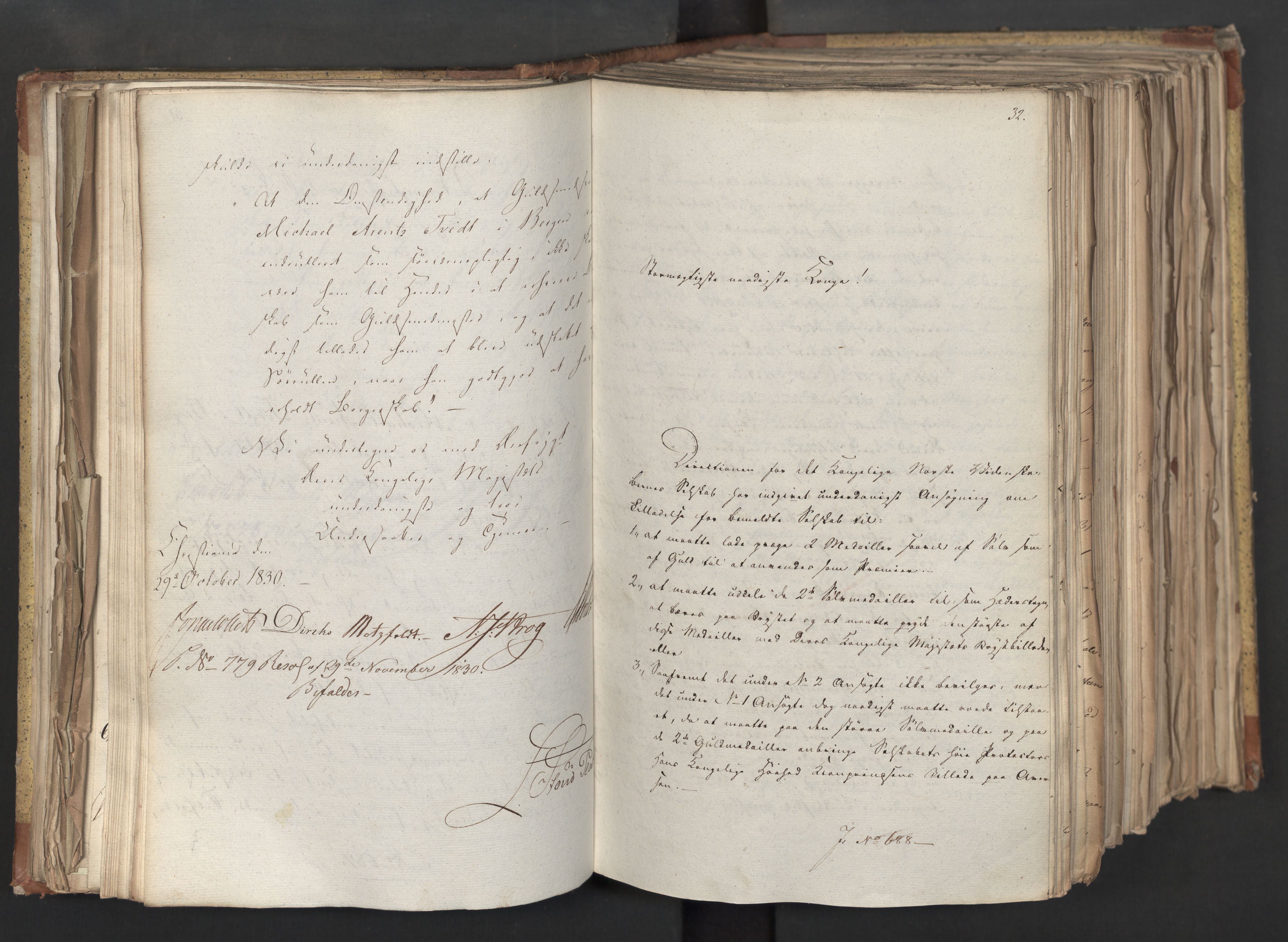 Statsrådsavdelingen i Stockholm, AV/RA-S-1003/D/Da/L0068: Regjeringsinnstillinger nr. 660-876, 1830, s. 109