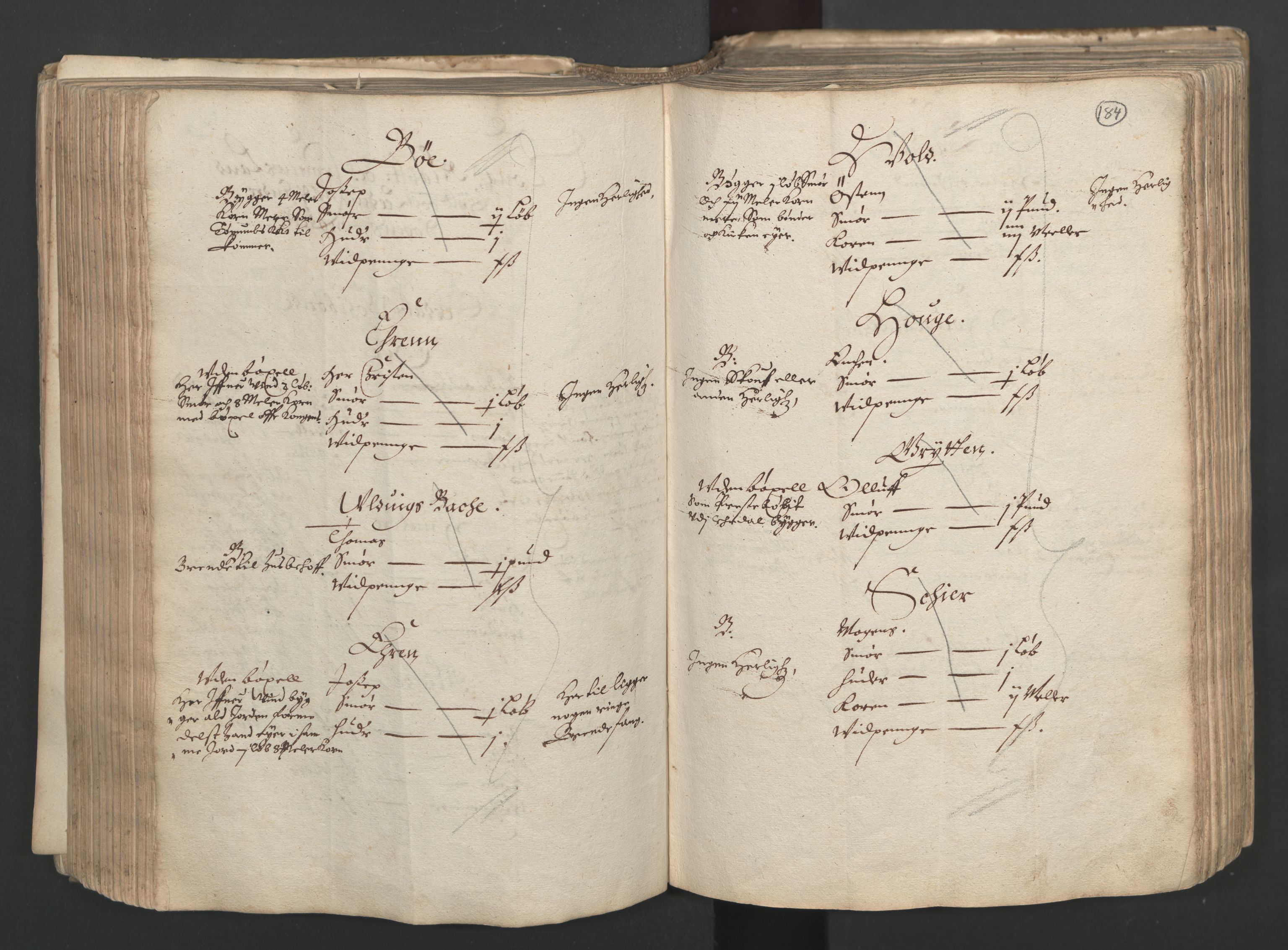 Rentekammeret inntil 1814, Realistisk ordnet avdeling, AV/RA-EA-4070/L/L0025/0001: Bergen lagdømme: / [B]: Kronens jordebok. Nordhordland, Sunnhordland, Ytre Sogn, Indre Sogn, Sunnfjord, Nordfjord, Sunnmøre, Hardanger med Halsnøy kloster, Lyse kloster, Apostelgodset, Munkeliv og St. Hans kloster, Alle helgen gods, Lagstolen gods, Ove Jenssøns gods på Voss, 1661, s. 183b-184a