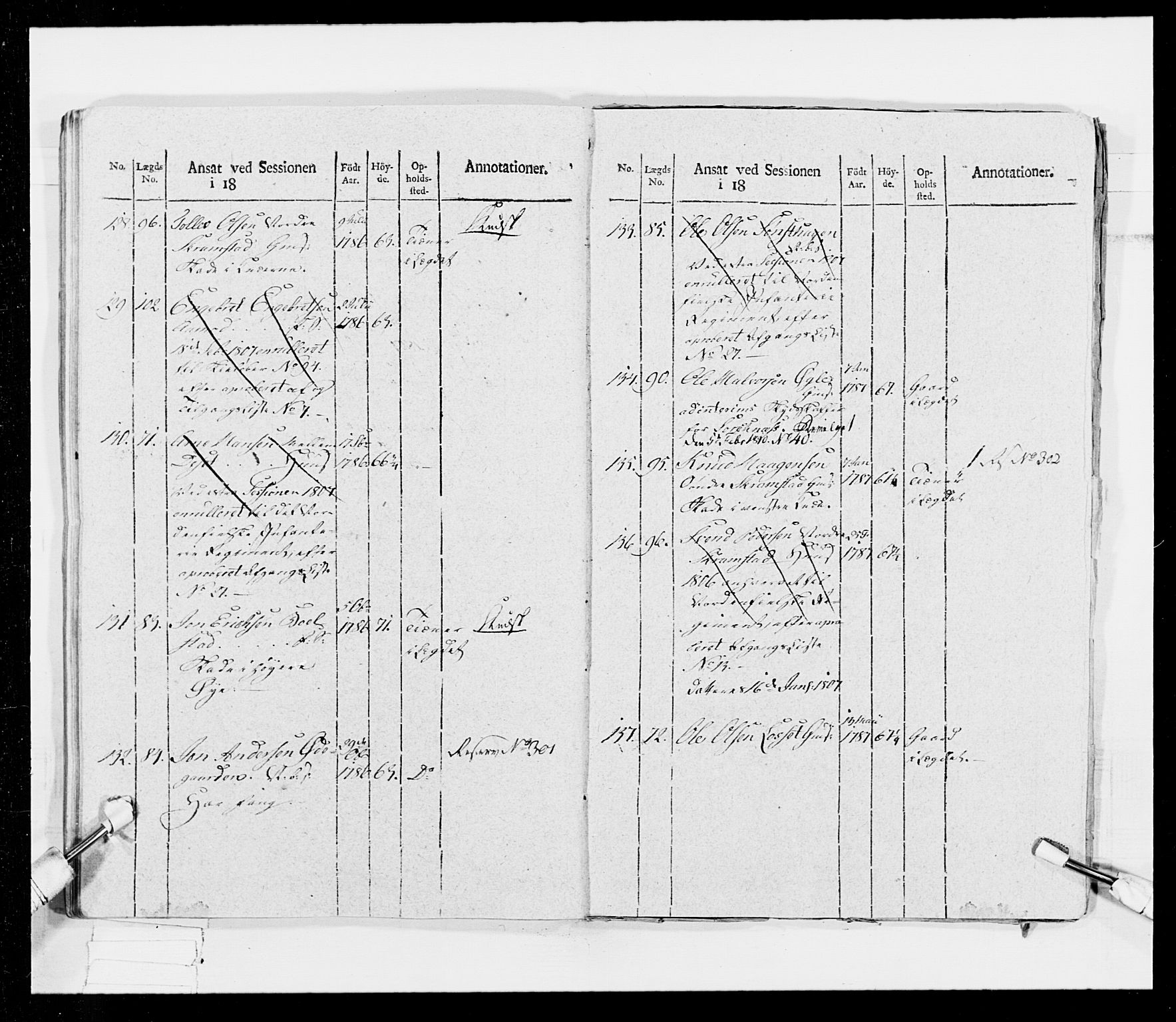 Generalitets- og kommissariatskollegiet, Det kongelige norske kommissariatskollegium, AV/RA-EA-5420/E/Eh/L0026: Skiløperkompaniene, 1805-1810, s. 449