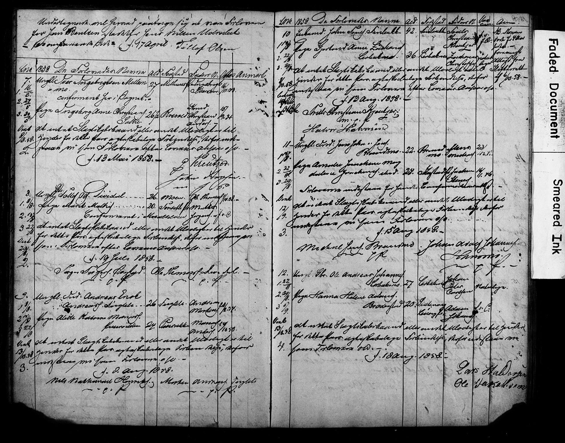 Målselv sokneprestembete, AV/SATØ-S-1311/I/Id/L0037: Lysningsprotokoll nr. 37, 1853-1870