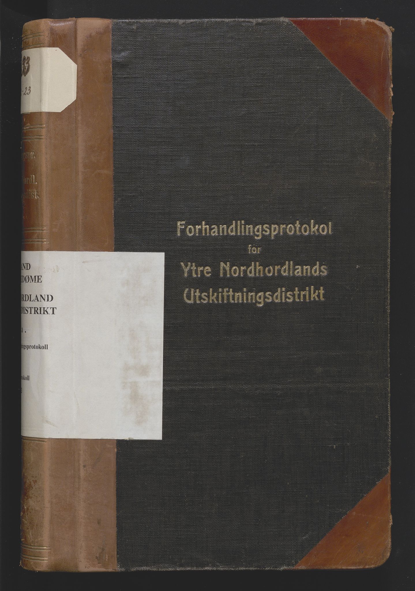 Hordaland jordskiftedøme - II Ytre Nordhordland jordskiftedistrikt, AV/SAB-A-6901/A/Aa/L0033: Forhandlingsprotokoll, 1922-1923