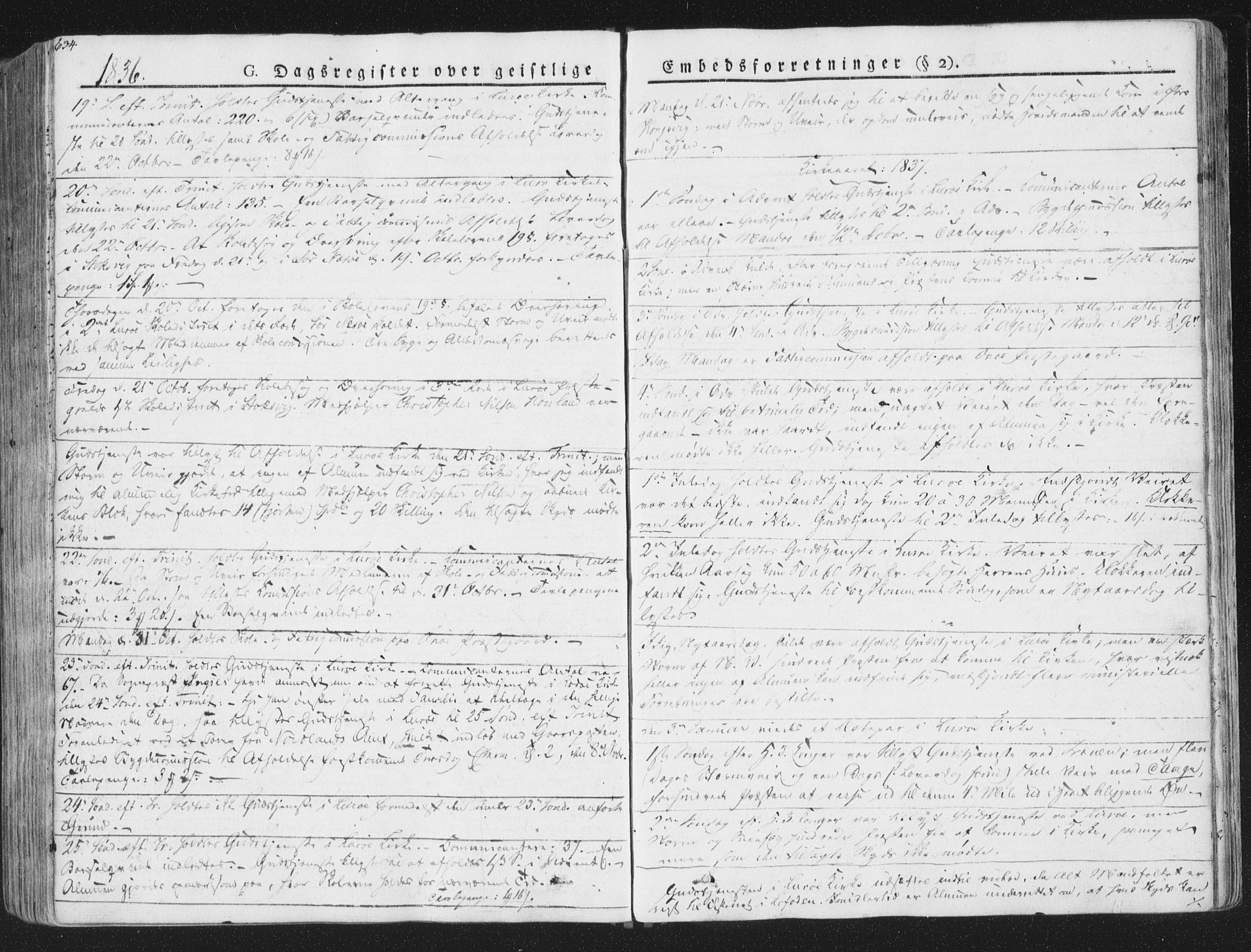 Ministerialprotokoller, klokkerbøker og fødselsregistre - Nordland, SAT/A-1459/839/L0566: Ministerialbok nr. 839A03, 1825-1862, s. 634