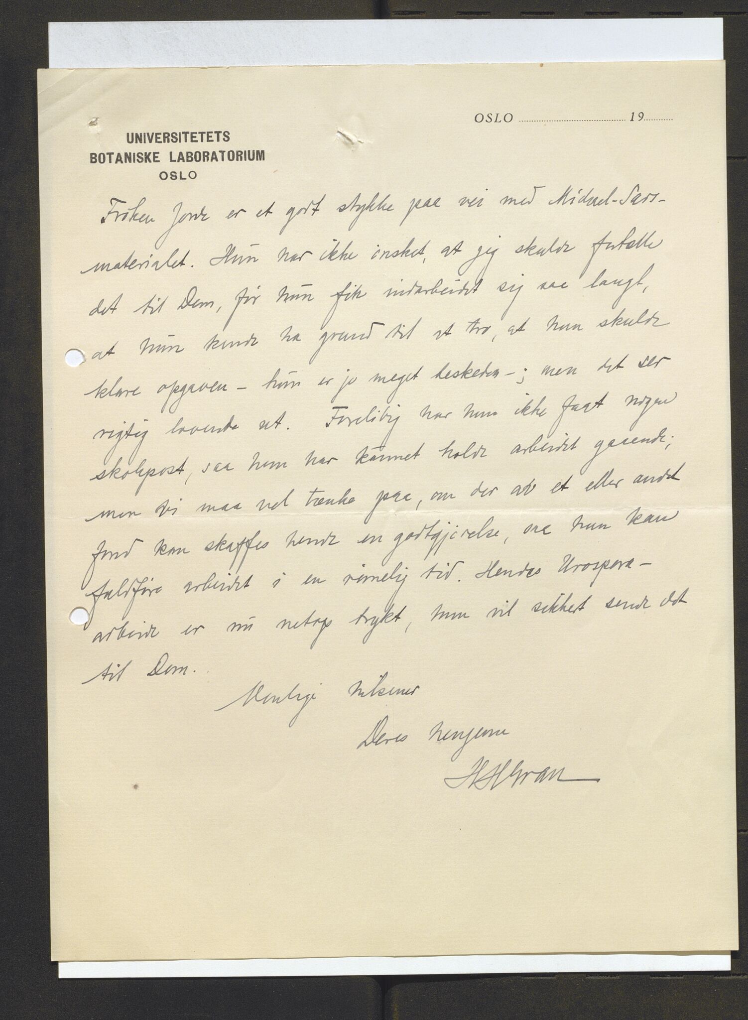 Bergens Museum, AV/SAB-A-17301/13/D/L0002: Korrespondanse , 1928-1940, s. 482