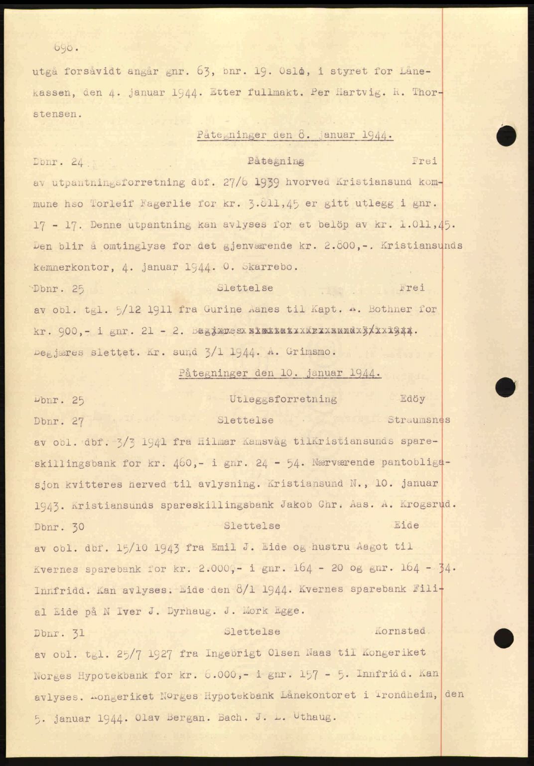 Nordmøre sorenskriveri, AV/SAT-A-4132/1/2/2Ca: Pantebok nr. C81, 1940-1945, Dagboknr: 24/1944