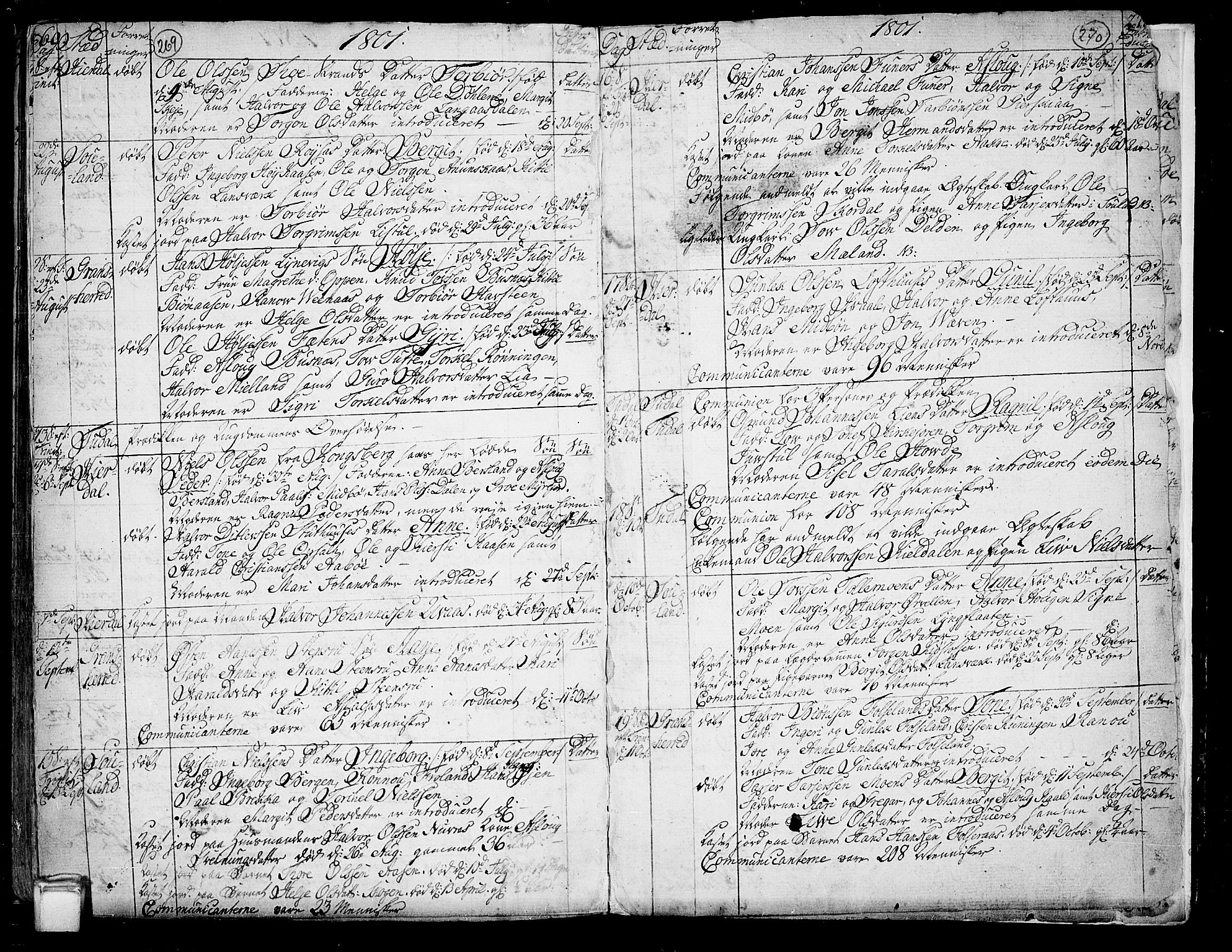 Hjartdal kirkebøker, AV/SAKO-A-270/F/Fa/L0005: Ministerialbok nr. I 5, 1776-1801, s. 269-270