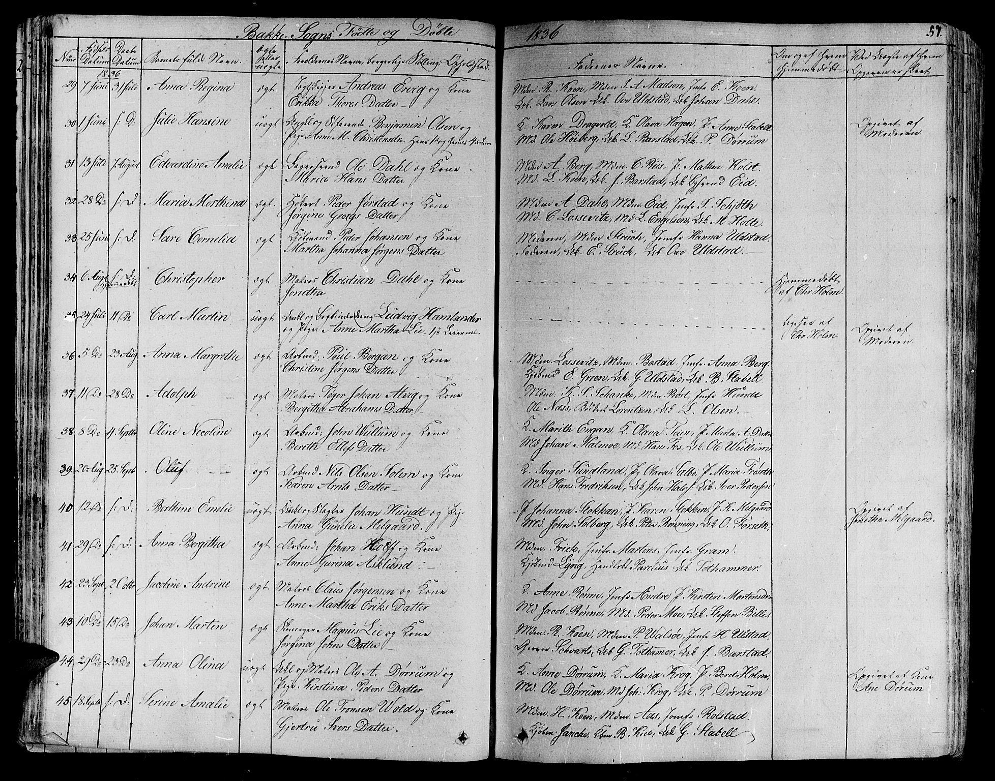 Ministerialprotokoller, klokkerbøker og fødselsregistre - Sør-Trøndelag, SAT/A-1456/606/L0287: Ministerialbok nr. 606A04 /2, 1826-1840, s. 57